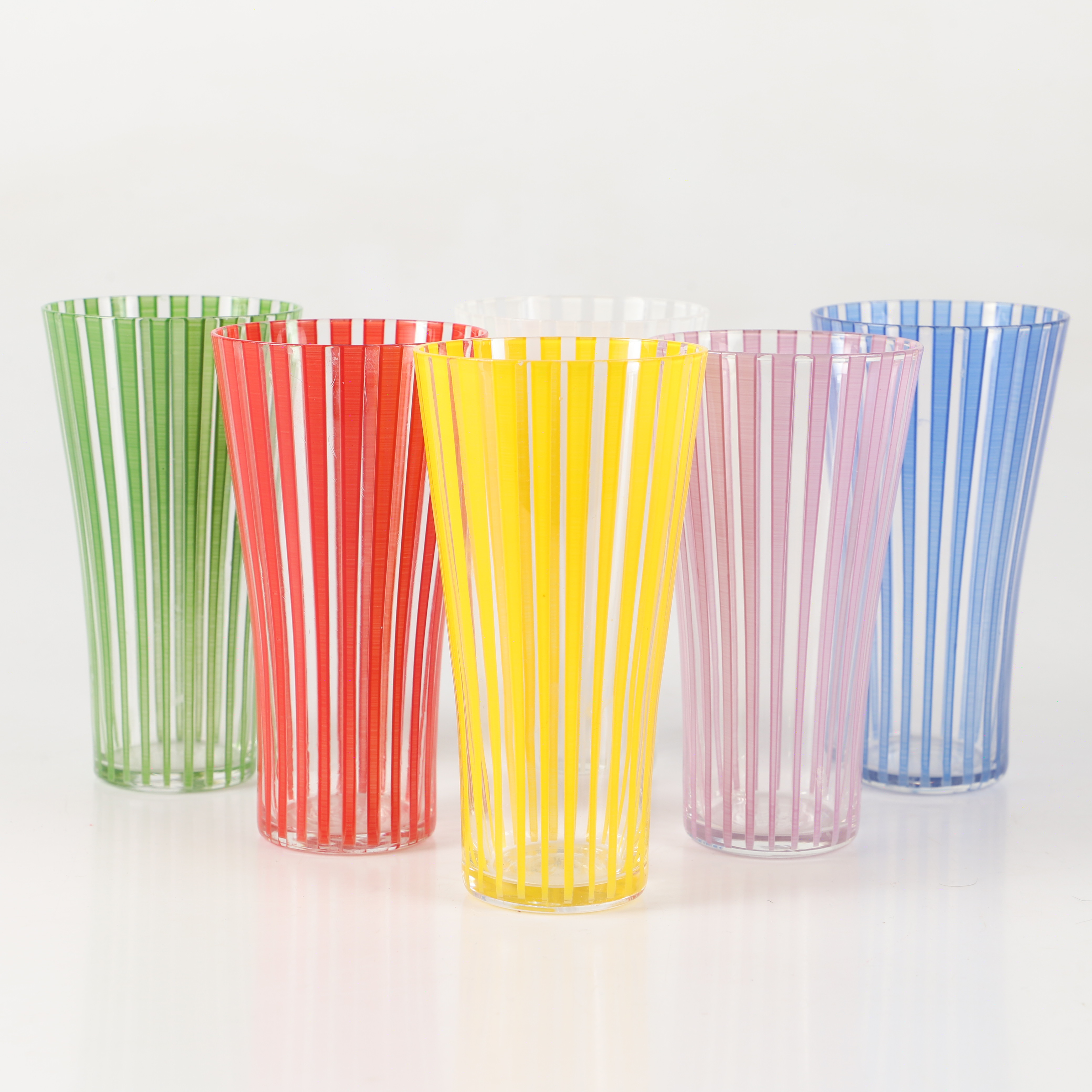 BENGT ORUP. Glas, 6 stycken, "Strikt", Johansfors.