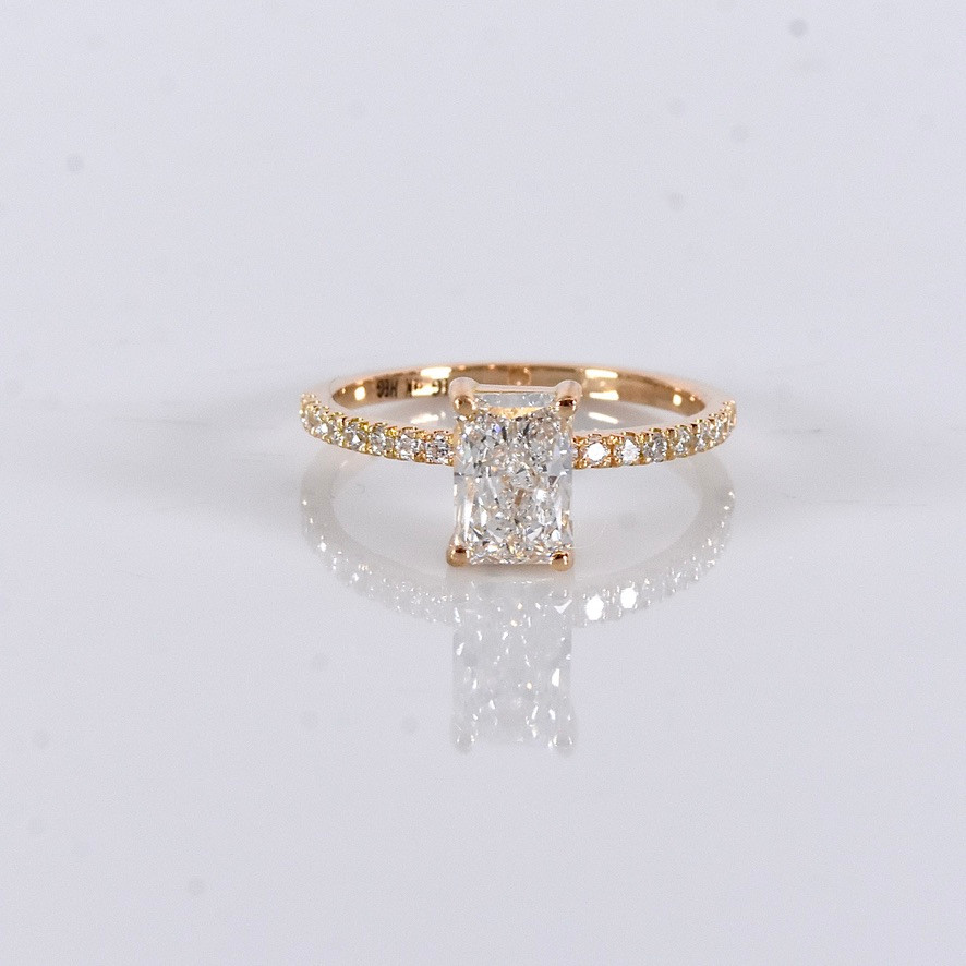 DIAMANTRING, 1,19ct, 18K IGI Cert Labgrown.