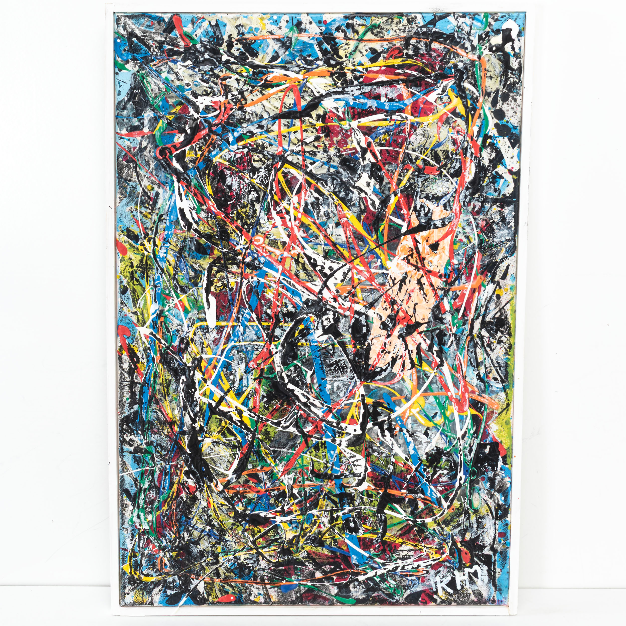 KARL HÅKAN MUKKA, blandteknik" frihet och kärlek i 60 - talets tecken med rock n roll " signerad.