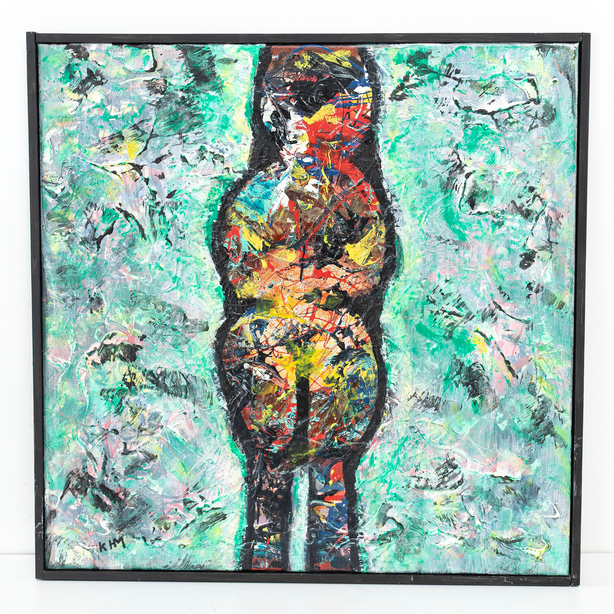 KARL HÅKAN MUKKA, blandteknik" kvinna " signerad.