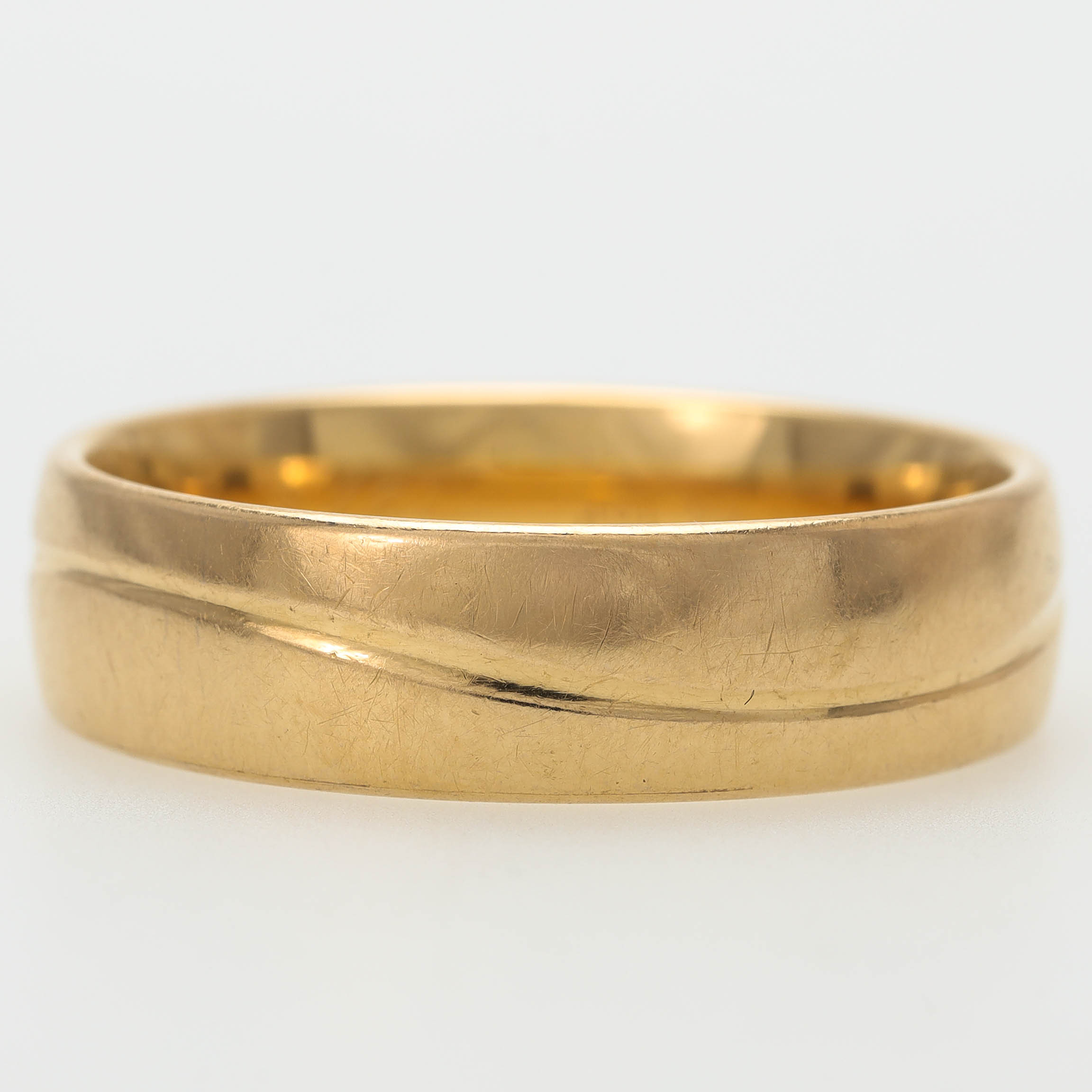 RING, 18 k guld, mönstrad, Schalins, Östersund.