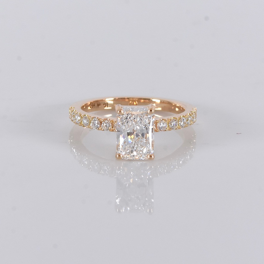 DIAMANTRING, 1,80ct, 18K IGI Cert Labgrown.