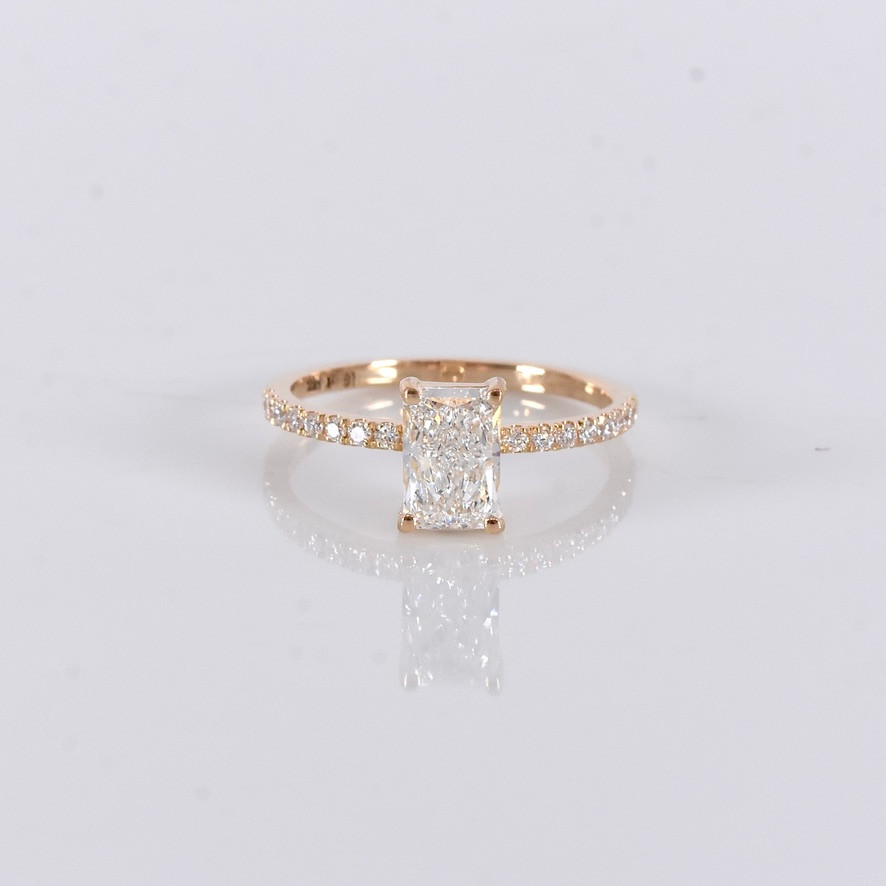 DIAMANTRING, 1,20ct, 18K IGI Cert Labgrown.