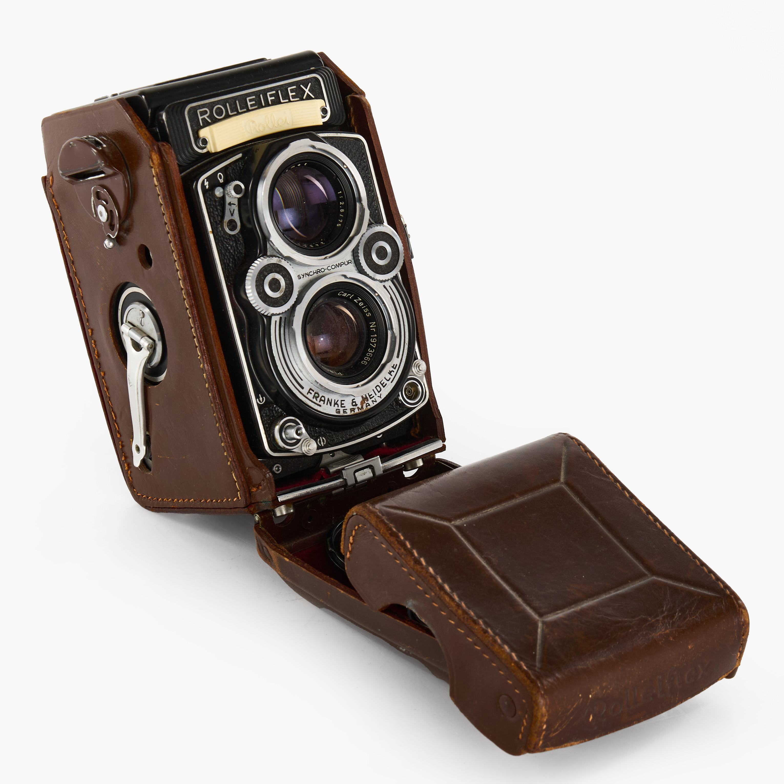 KAMERA, Rolleiflex 3,5 F, serienummer 2211395, Francke & Heideck.