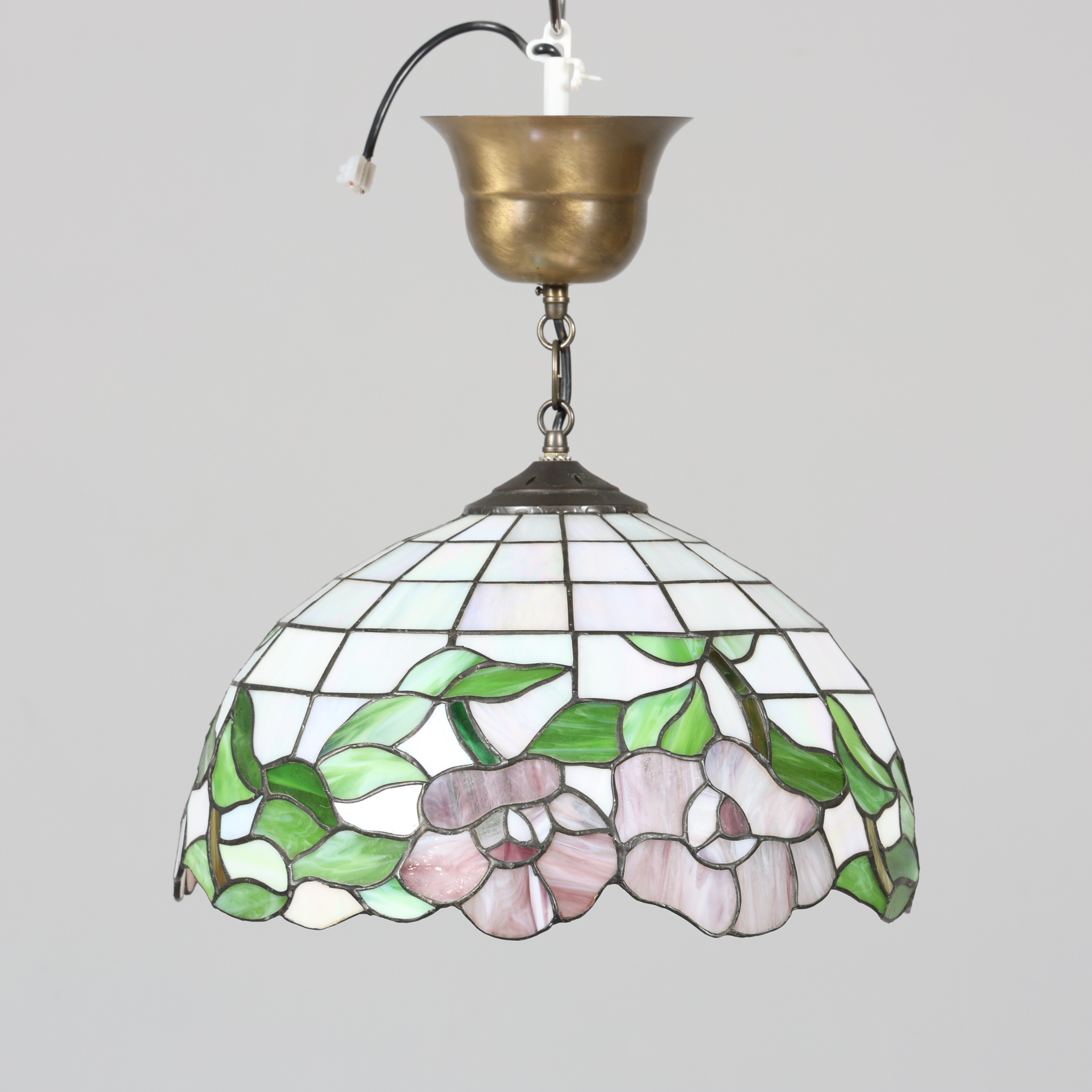 TAKLAMPA, tiffany-stil, 1900-tal.