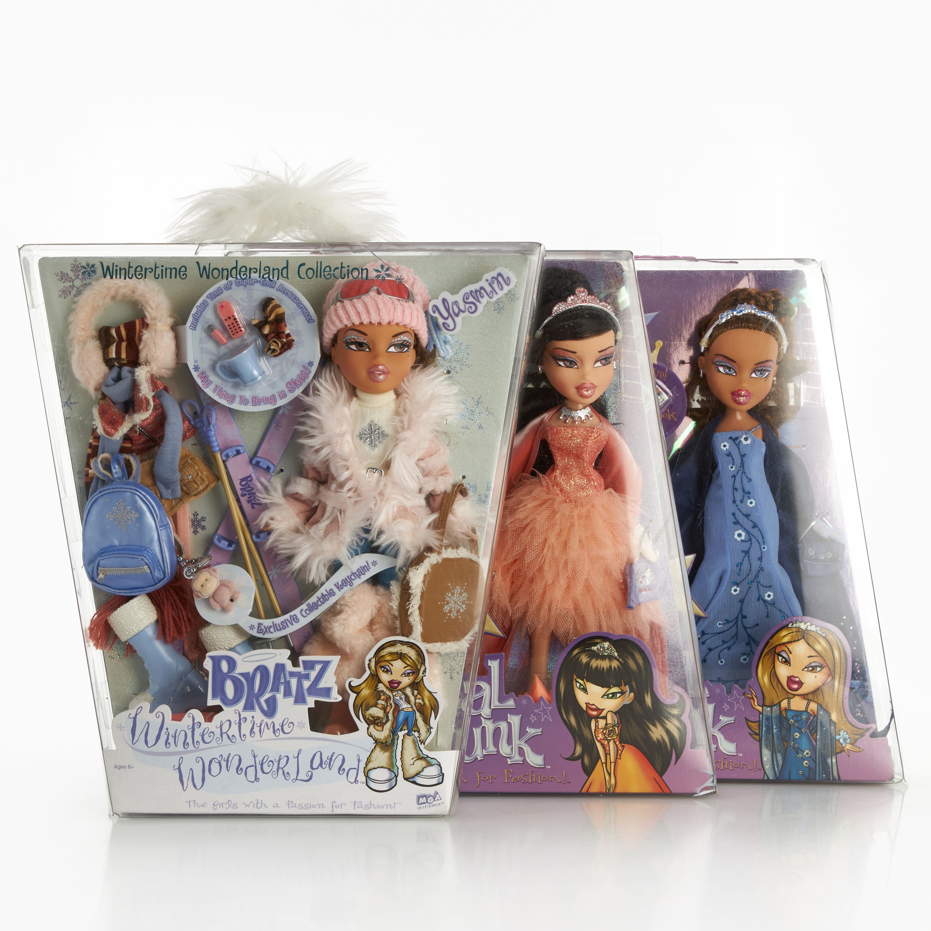 BRATZ. Dockor, 3 st, nya i obrutna förpackningar, MGA Entertainment, 2003.