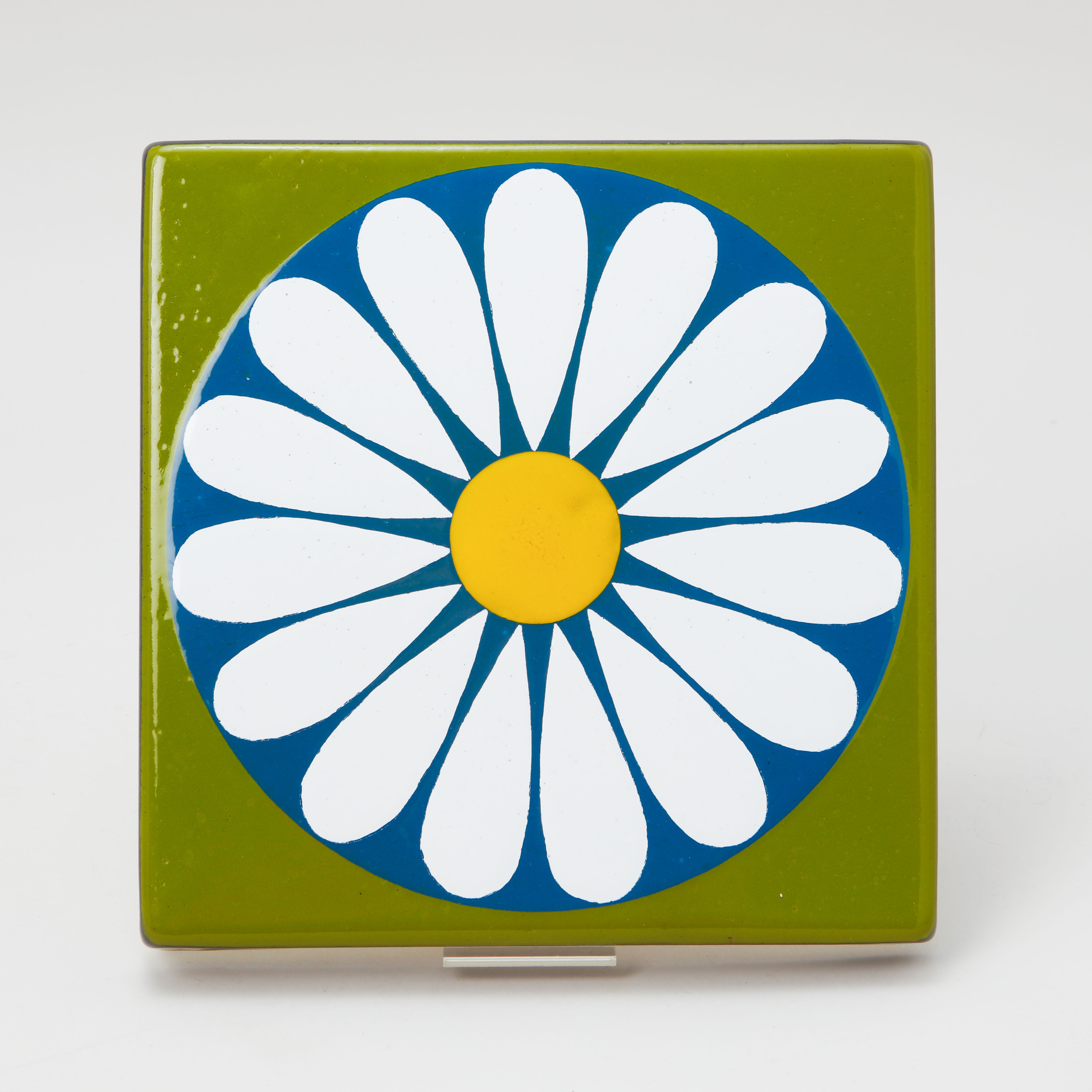 BENGT BERGLUND. Emaljtavla, prästkrage, Gustavsbergs emalj, 1970-tal.