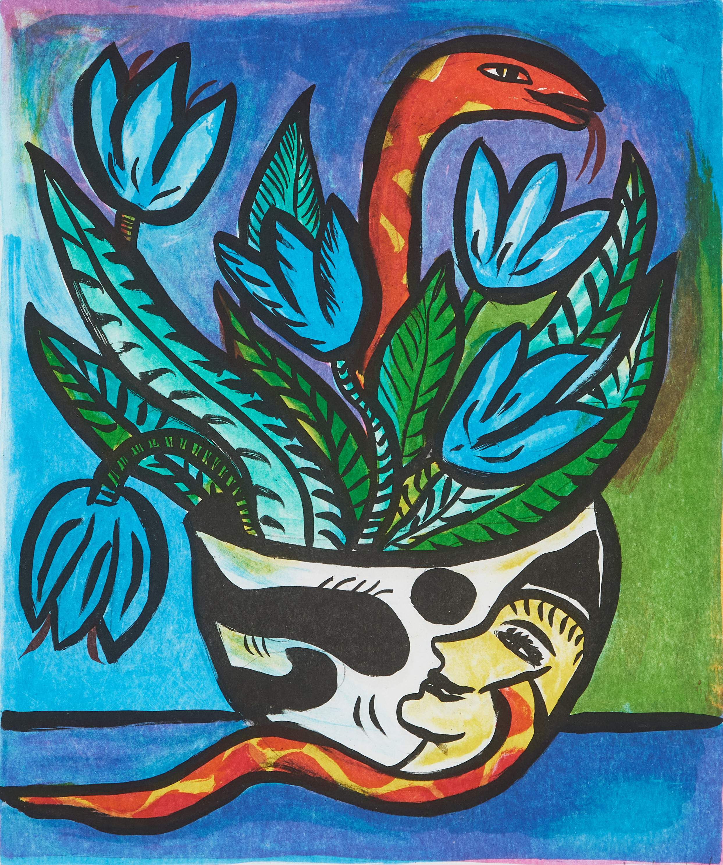 ULRICA HYDMAN-VALLIEN. Stilleben, färglitografi, signerad och numrerad 79/250.