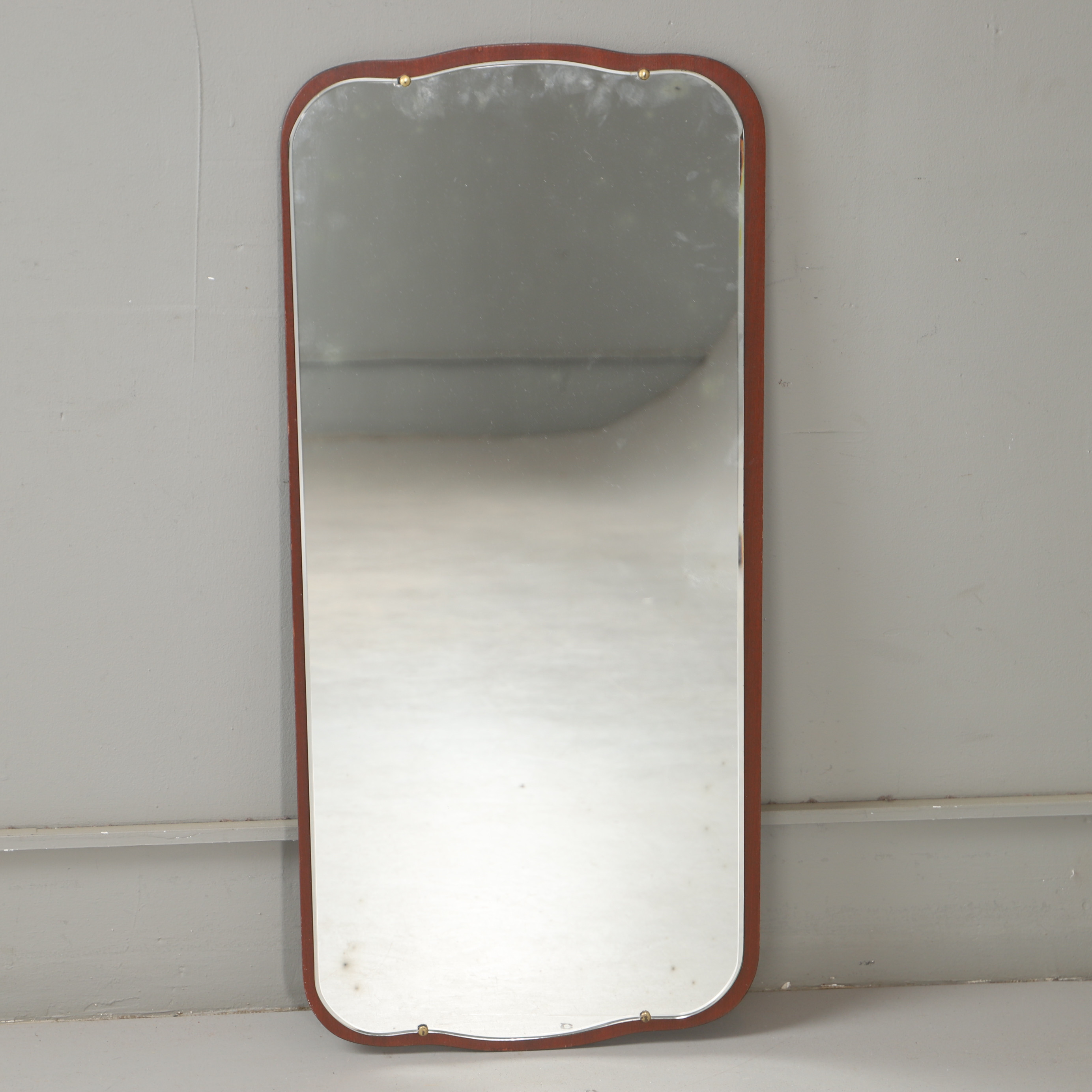 SPEGEL, mahogny, Swedish modern, 1940-tal.