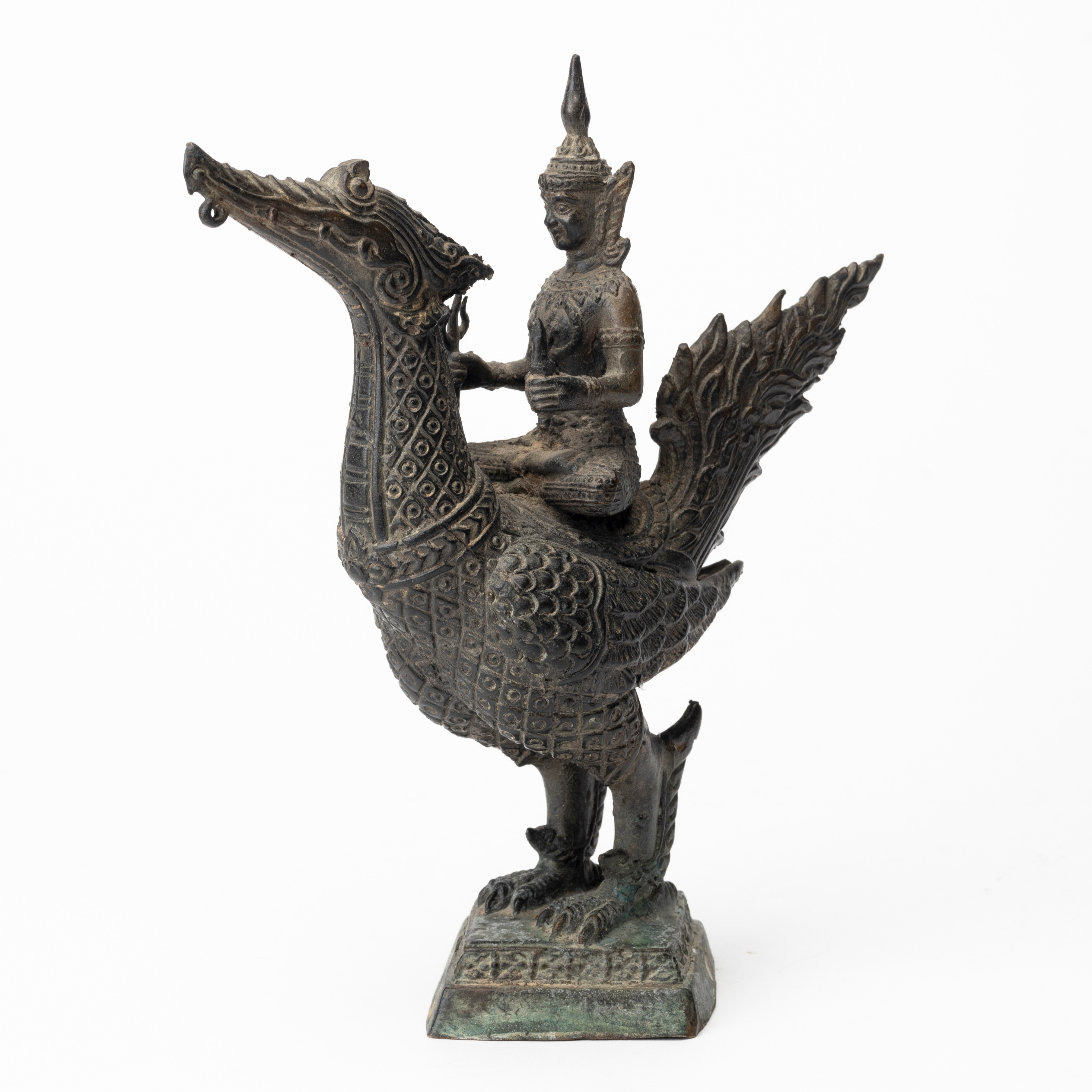 SKULPTUR, patinerad metall, Sydostasien, 1900-tal.