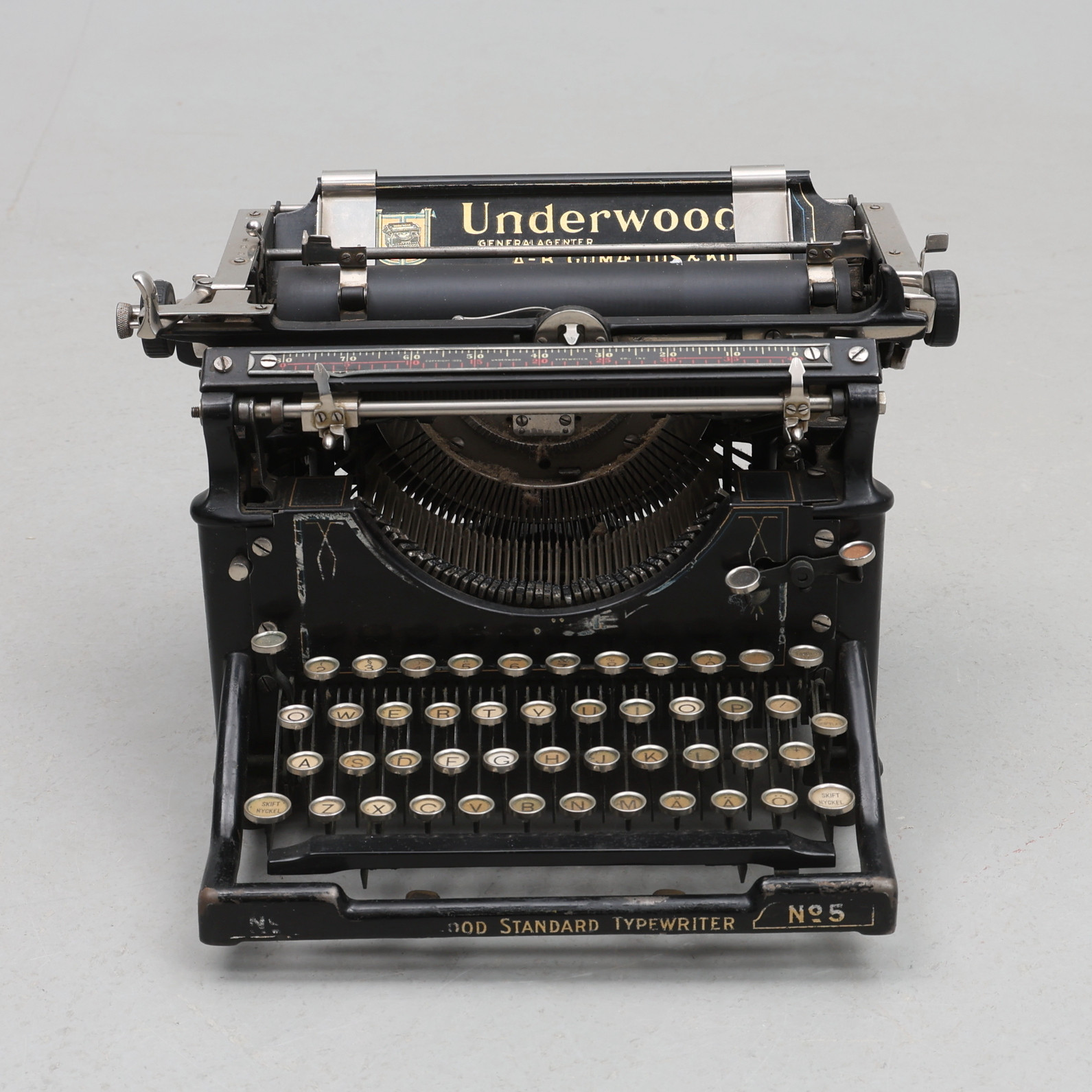 SKRIVMASKIN, Underwood, Standard No 5, 1900-tal.