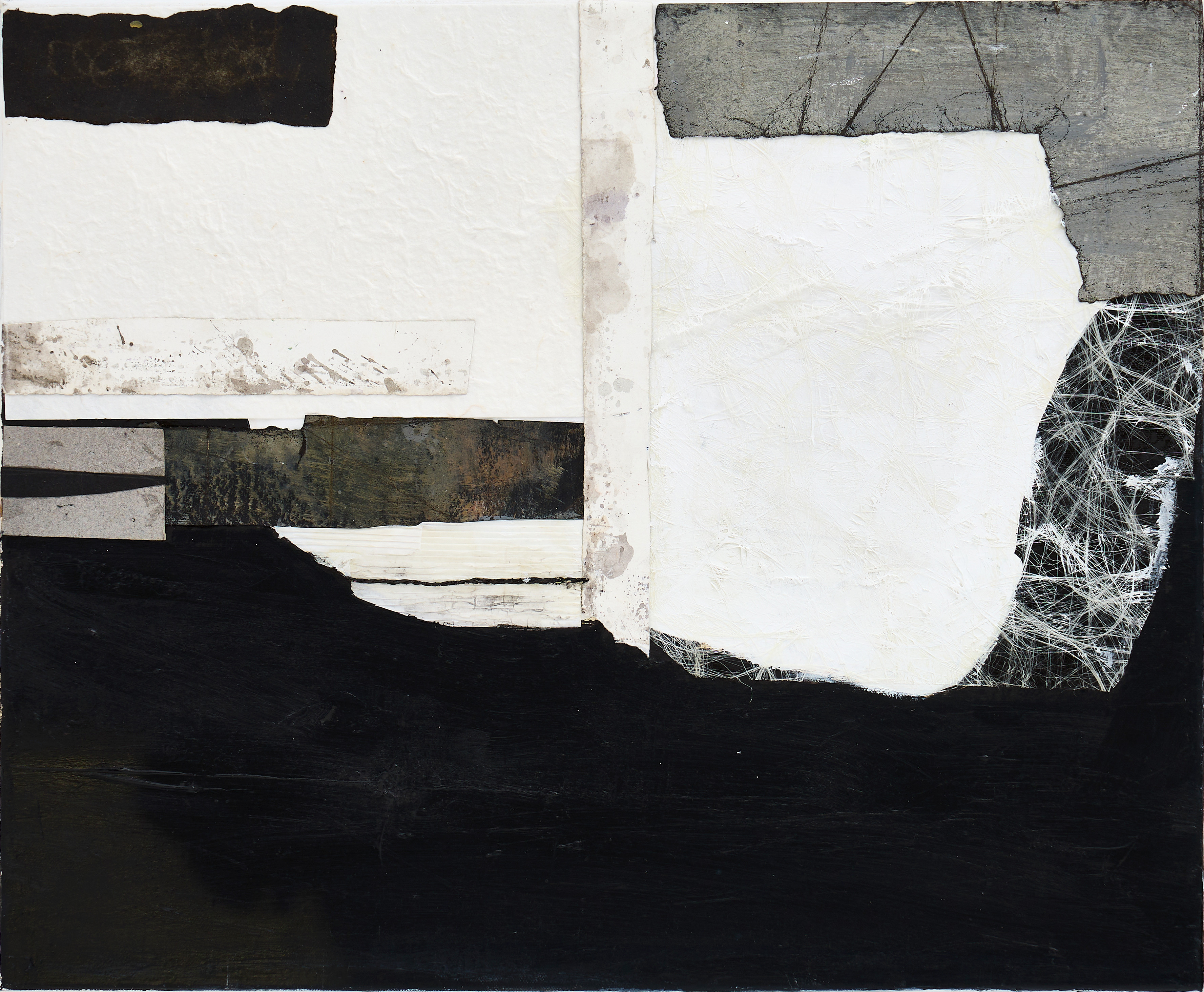 KIA KINELL (SVERIGE, FÖDD 1953). Komposition, signerad a tergo, akryl/collage på duk.