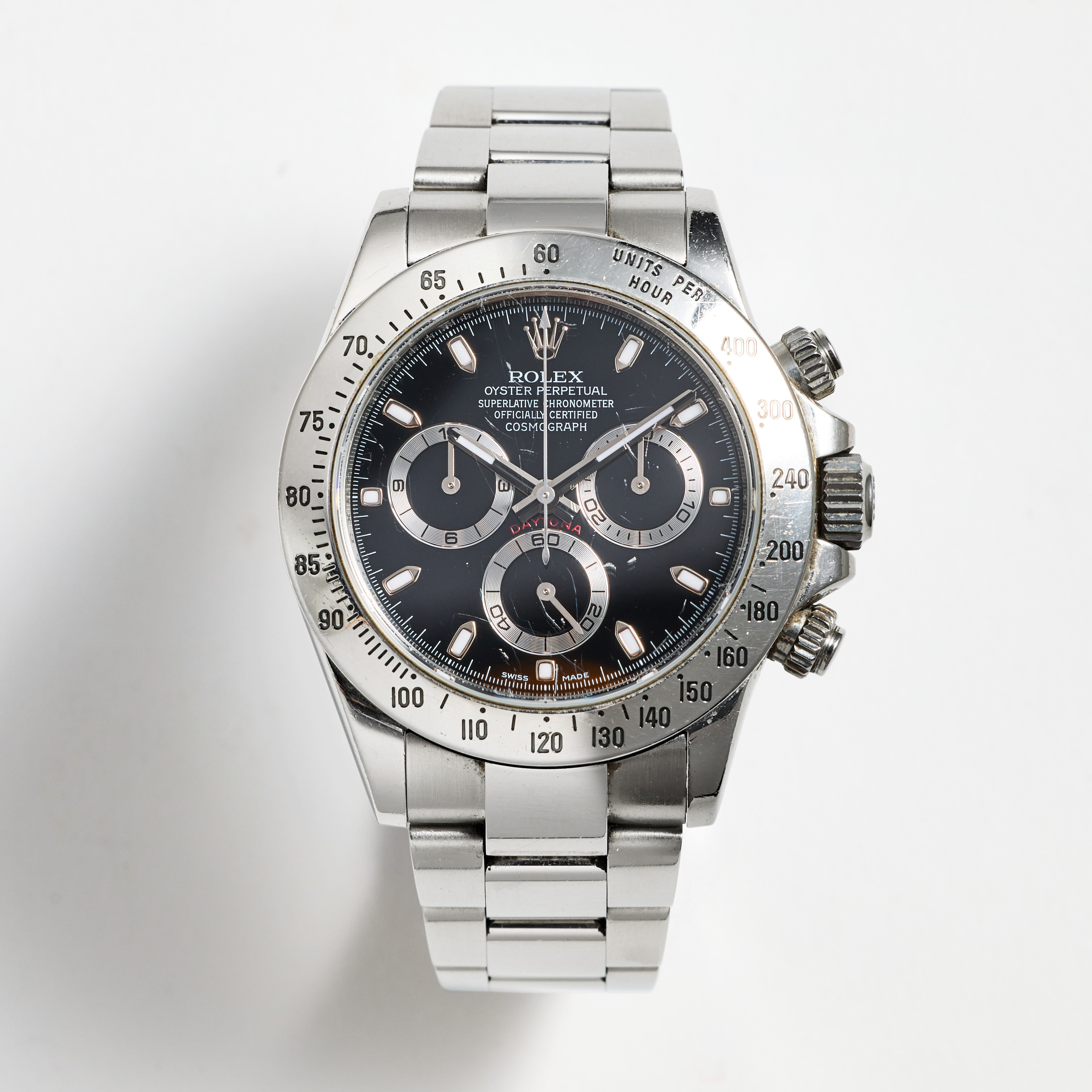 ROLEX, Oyster Perpetual, Cosmograph, Daytona, kronograf, armbandsur, 40 mm, stål, certifikat, februari 2011.