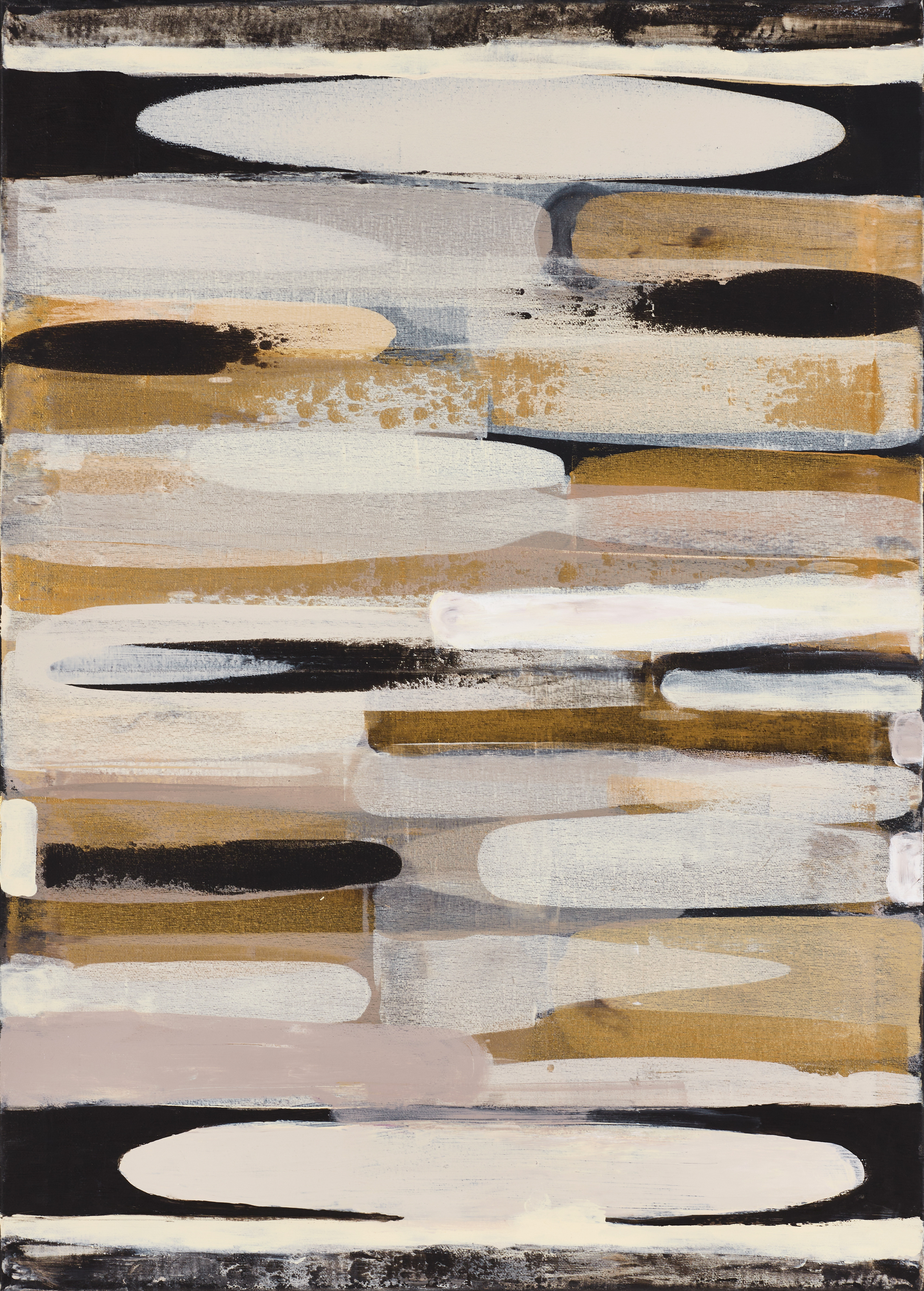 KIA KINELL (SVERIGE, FÖDD 1953). Abstrakt komposition, signerad a tergo, akryl på duk.