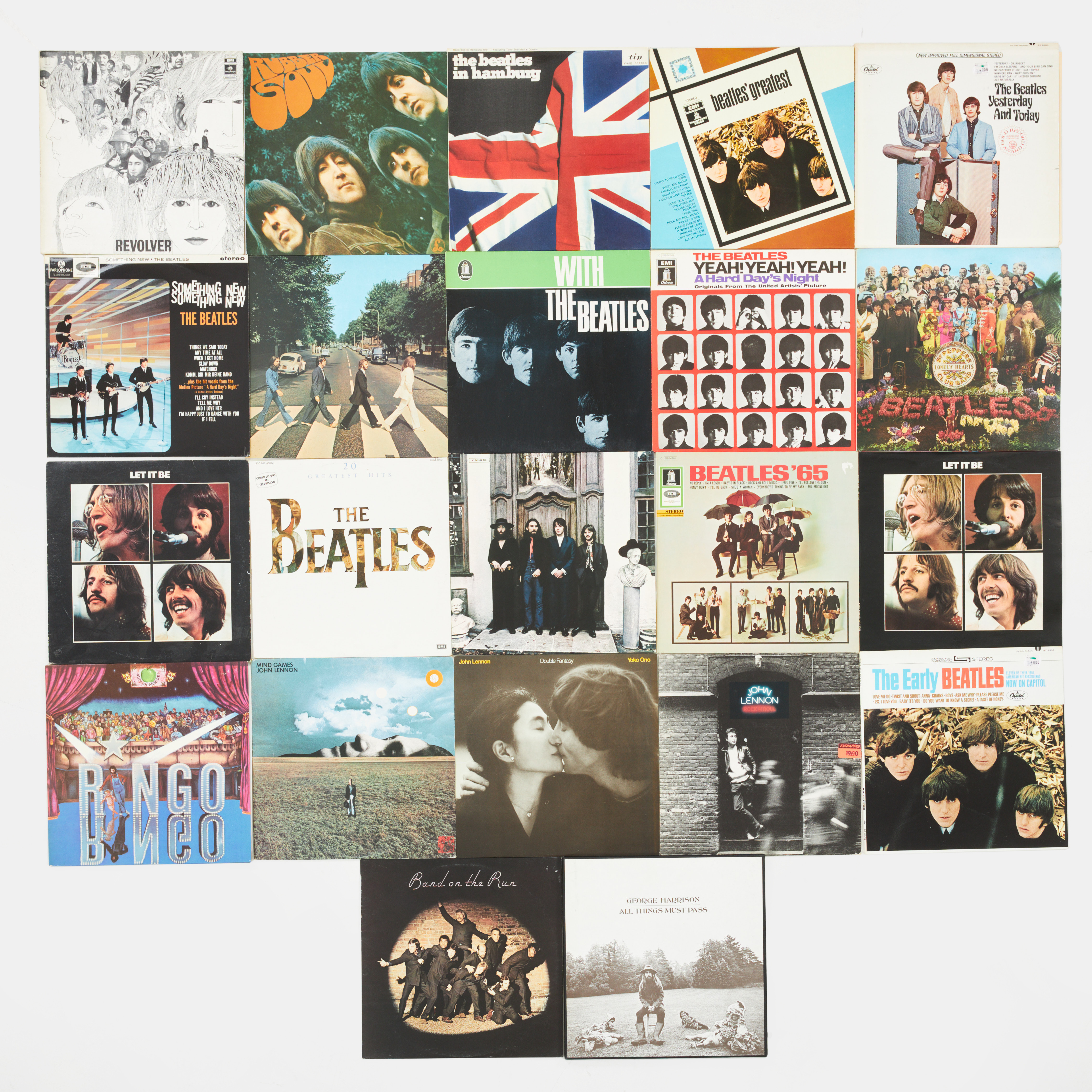 VINYLSKIVOR, 22 st., The Beatles, George Harrison, Paul McCartney, John Lennon, Ringo Starr.