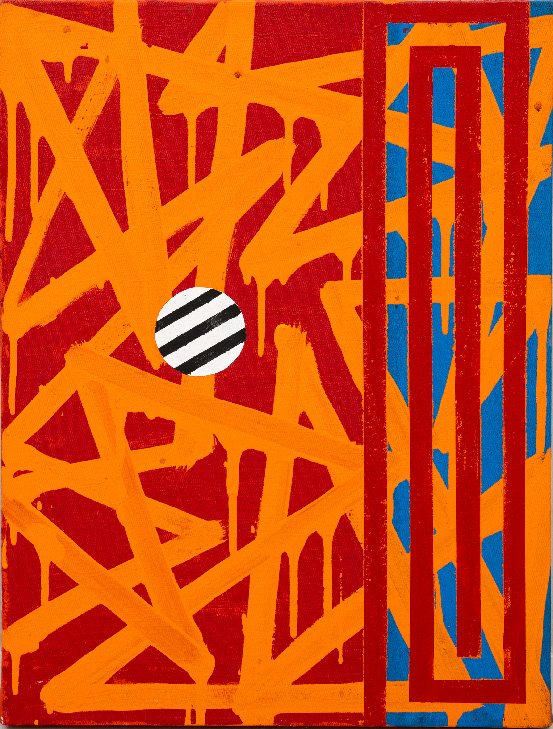 MARI RANTANEN. "Eye of Pele", olja på duk, signerad och daterad, à tergo, -88.