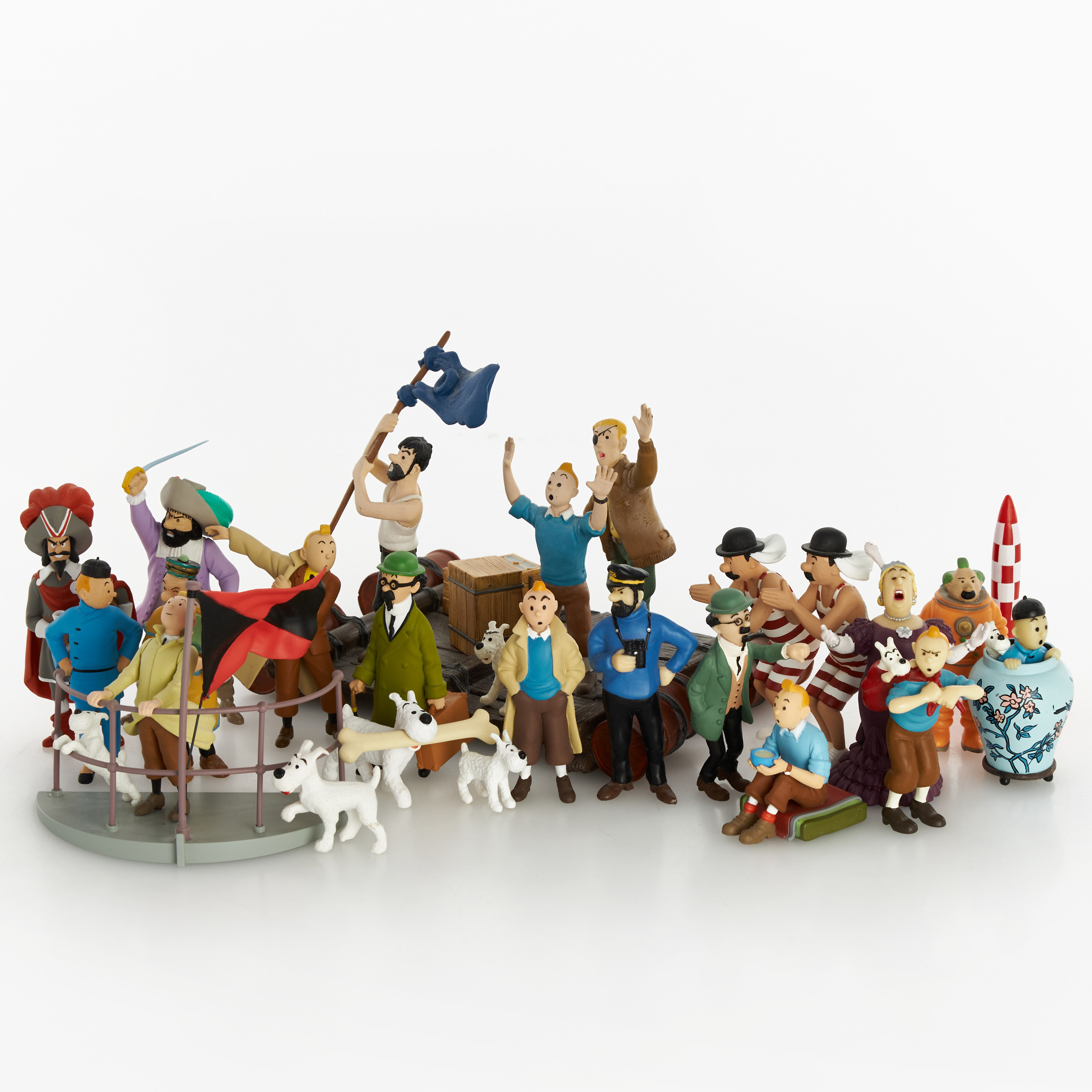 TINTIN. Samlarfigurer, 22 st, Hergé / Moulinsart.