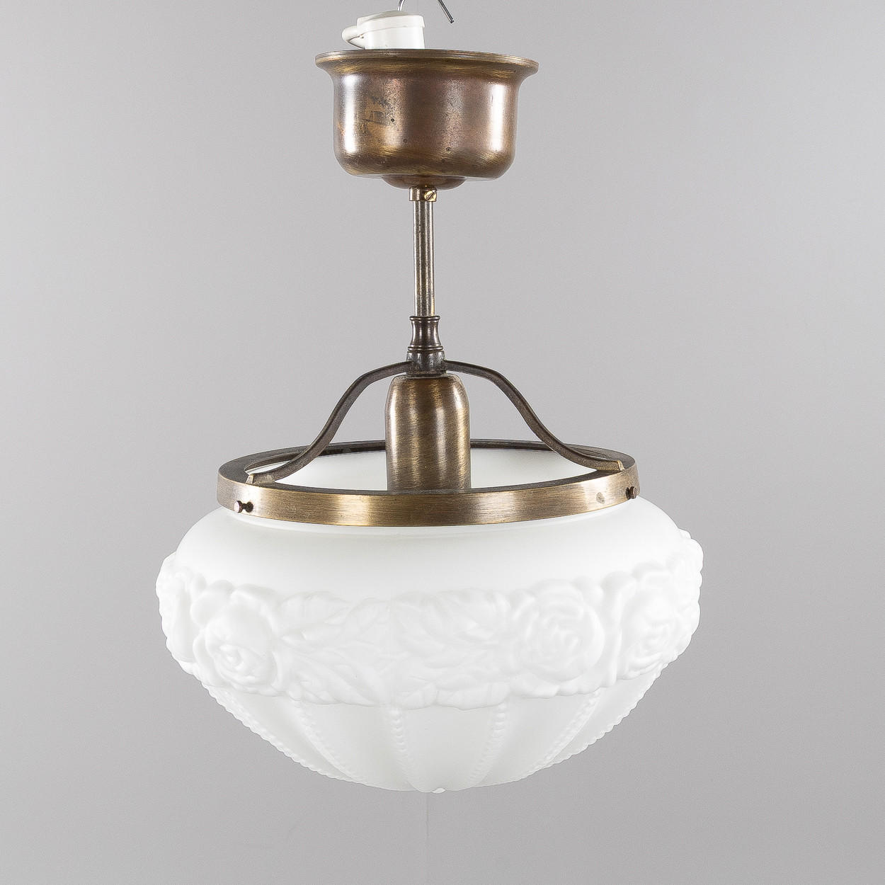 TAKLAMPA, jugendstil, modell 6010, Lyktan Bankeryds belysning AB, 1900-talets andra hälft.