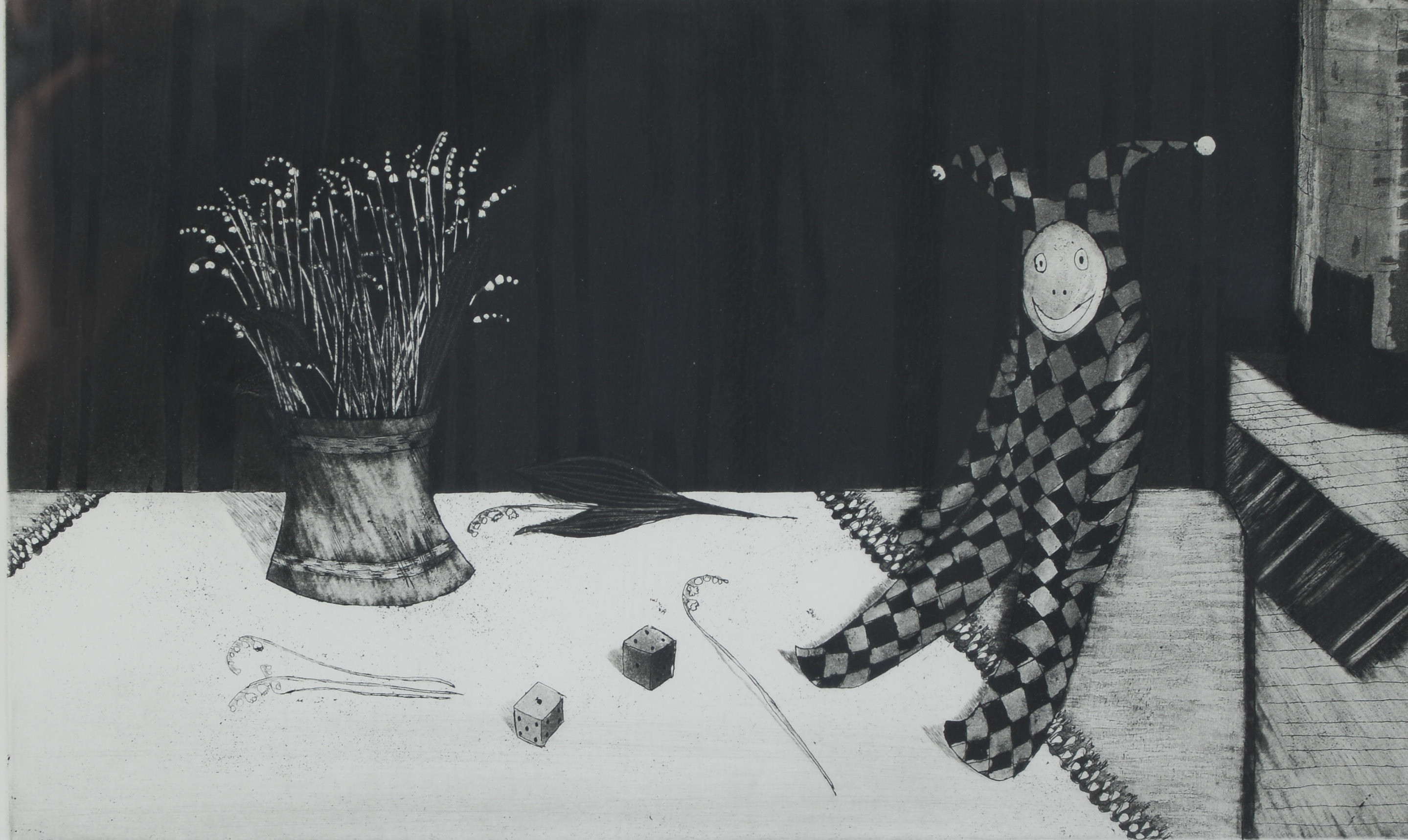 JAN FORSBERG. etsning, signerad, numrerad 89/150, daterad 1960.
