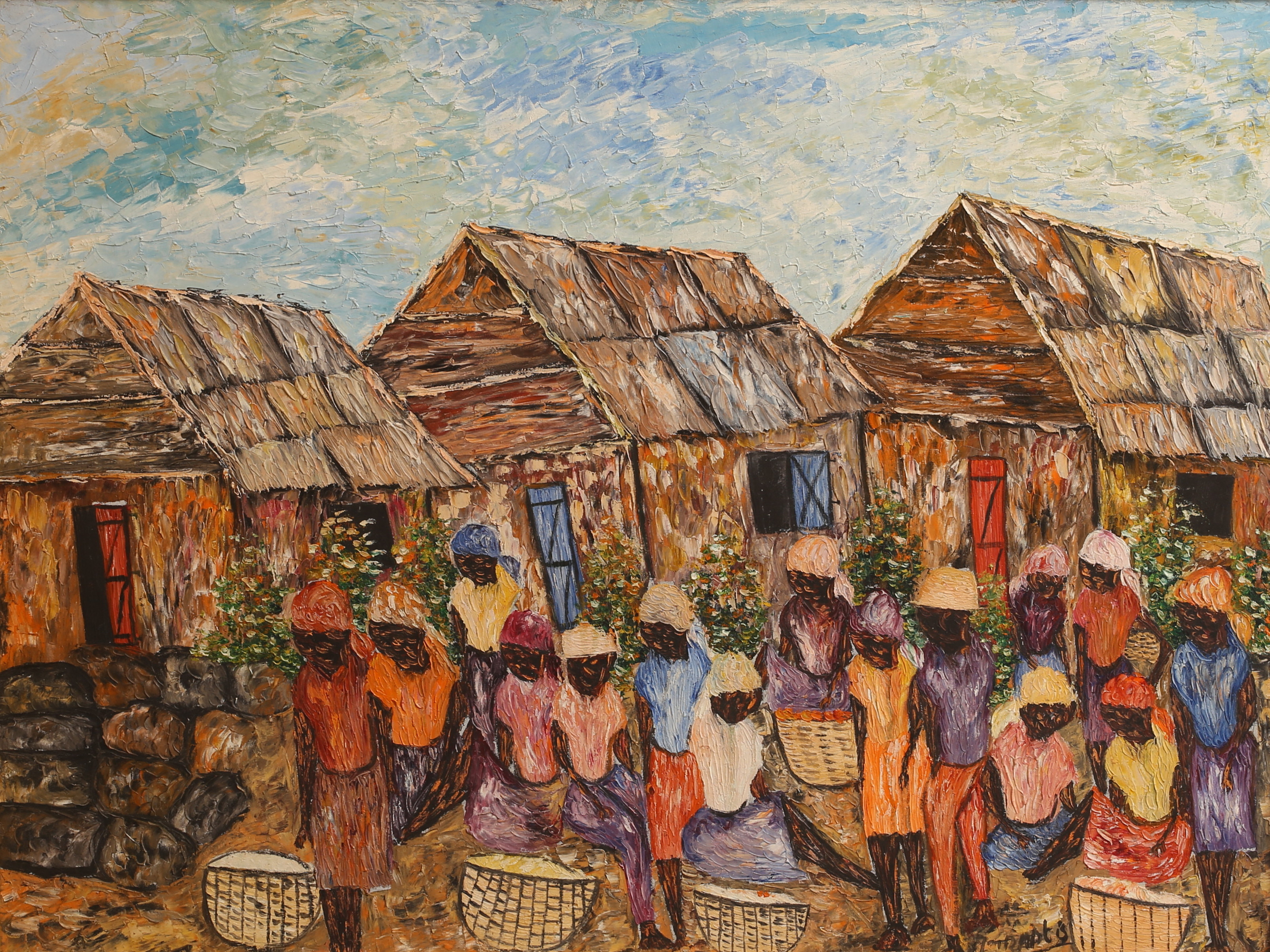 OIDENTIFIERAD KONSTNÄR, olja på duk, signerad.