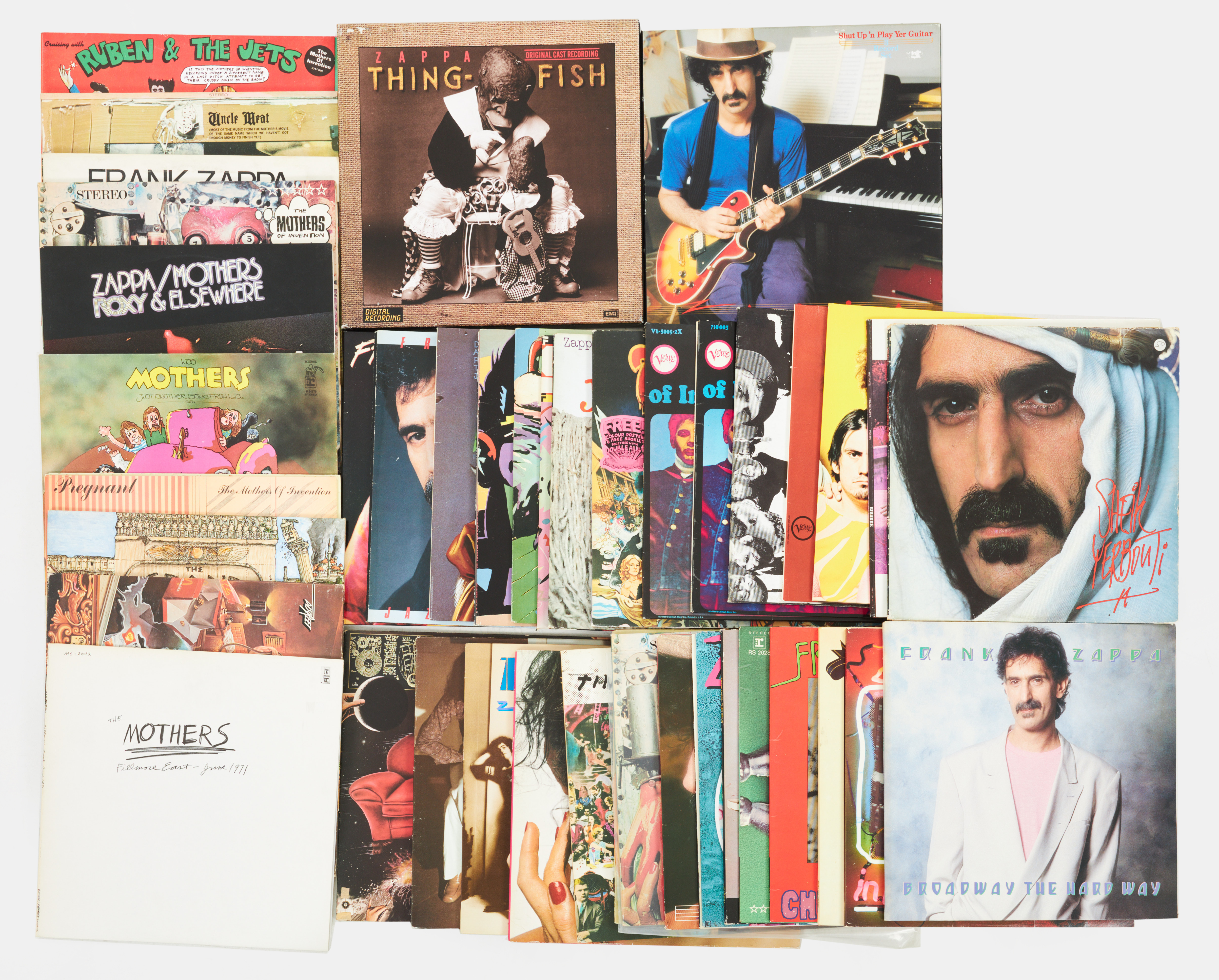 VINYLSKIVOR, 43 st + 2 boxar., Frank Zappa / The Mothers of Invention.