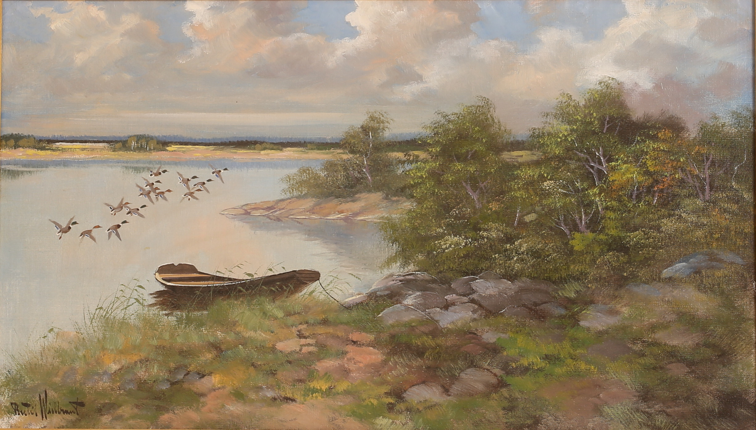 BERTIL WIDBRANDT. Olja på duk, signerad.