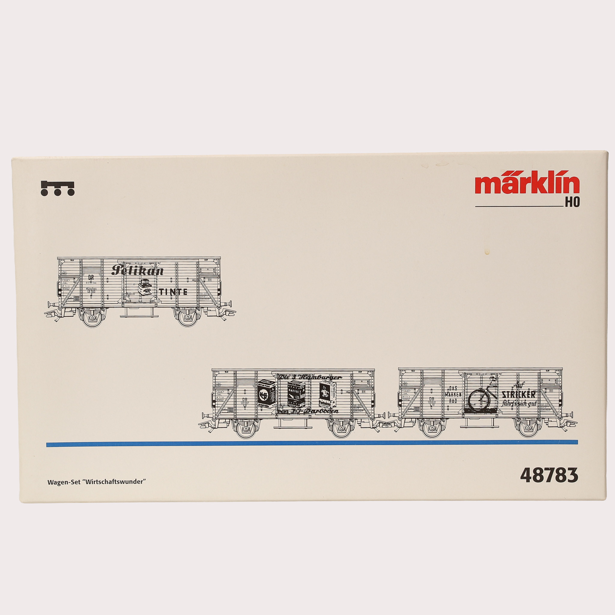MÄRKLIN, H0, godsvagnar, Wagen-Set "Wirtschaftswunder" 48783.