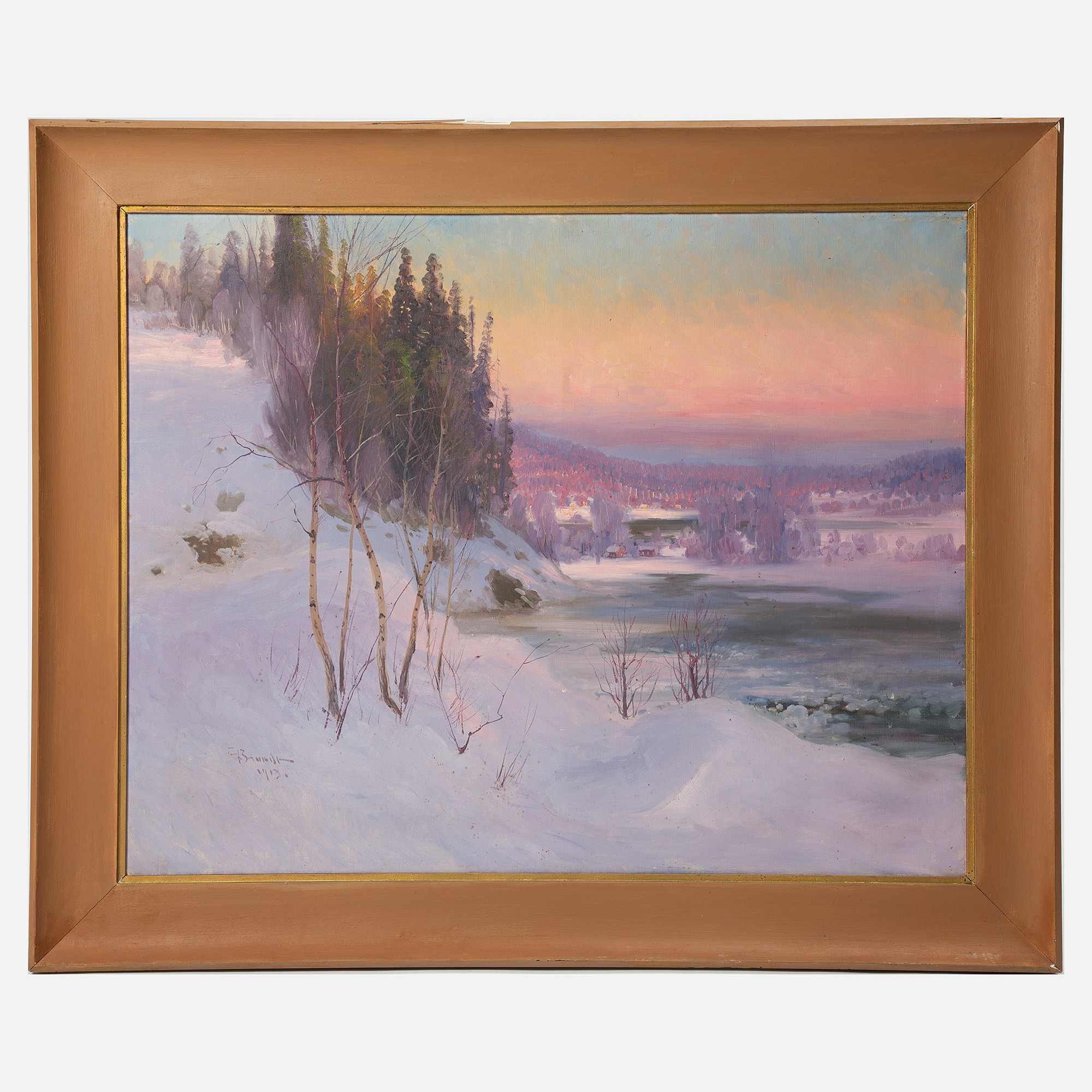 CARL BRANDT. Olja på duk, signerad och daterad 1913.