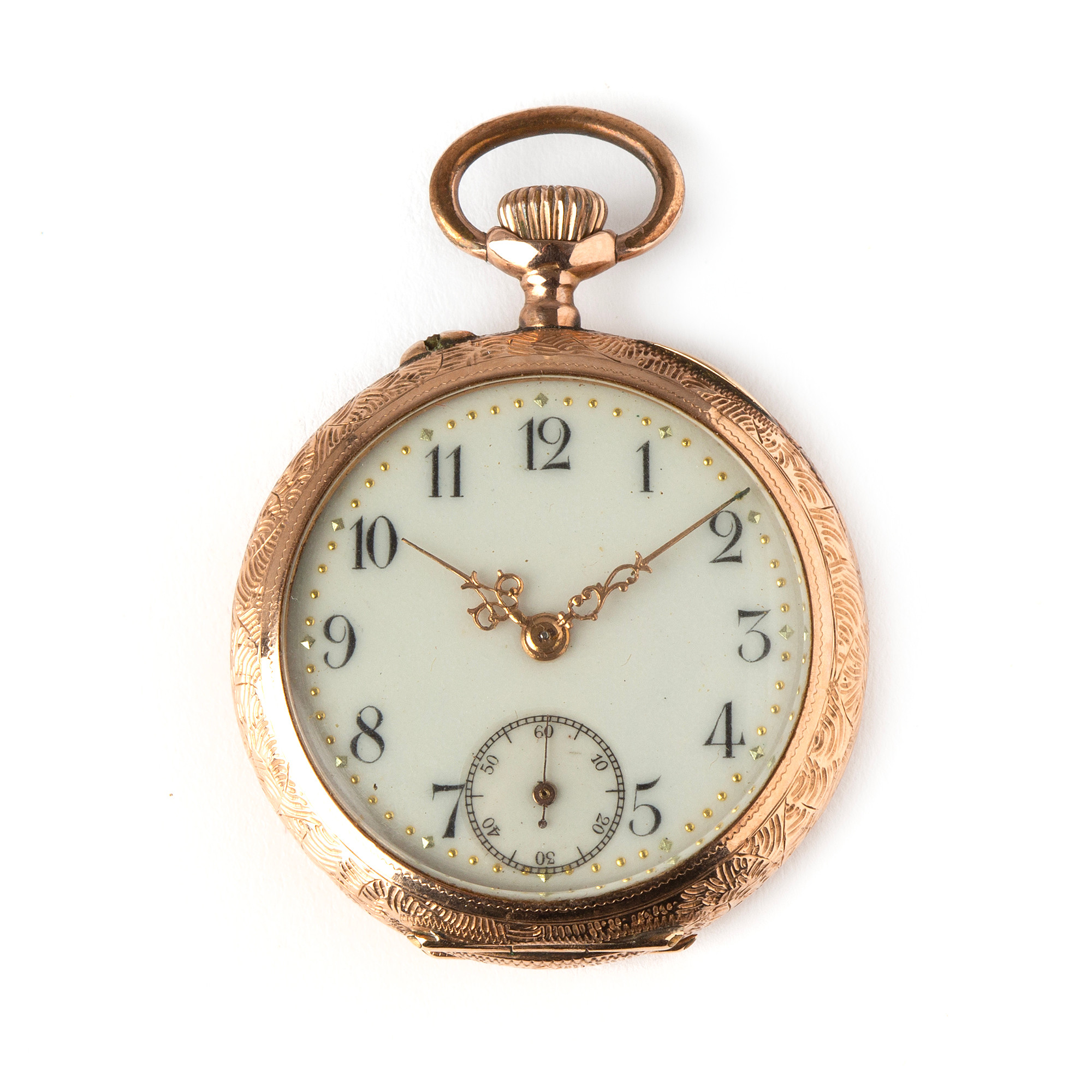 FICKUR, 32 mm, 14K guld, 1900-talets första kvartal.