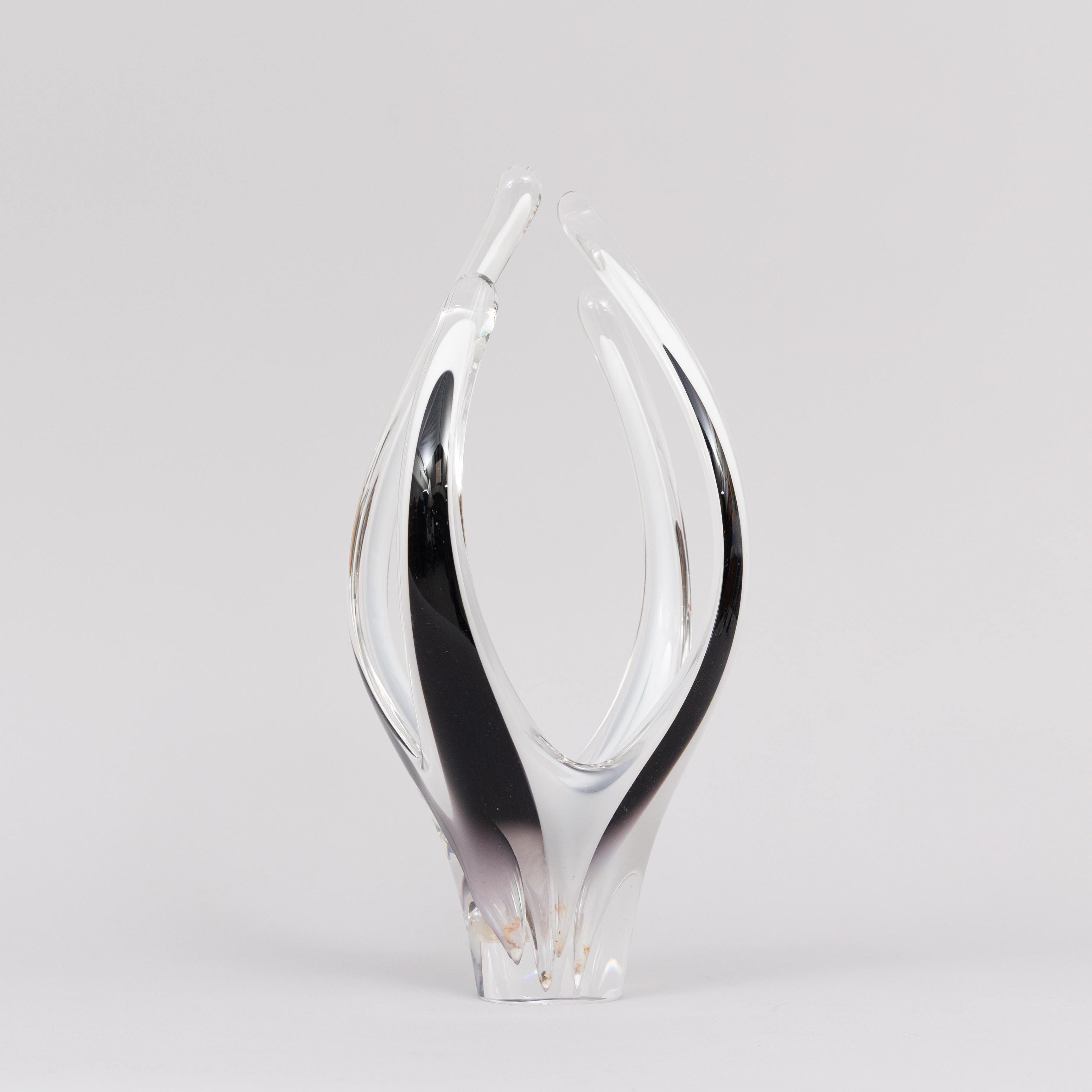 PAUL KEDELV. Vas "Fantasia", underfångsglas, Flygsfors 1950-tal, signerad.