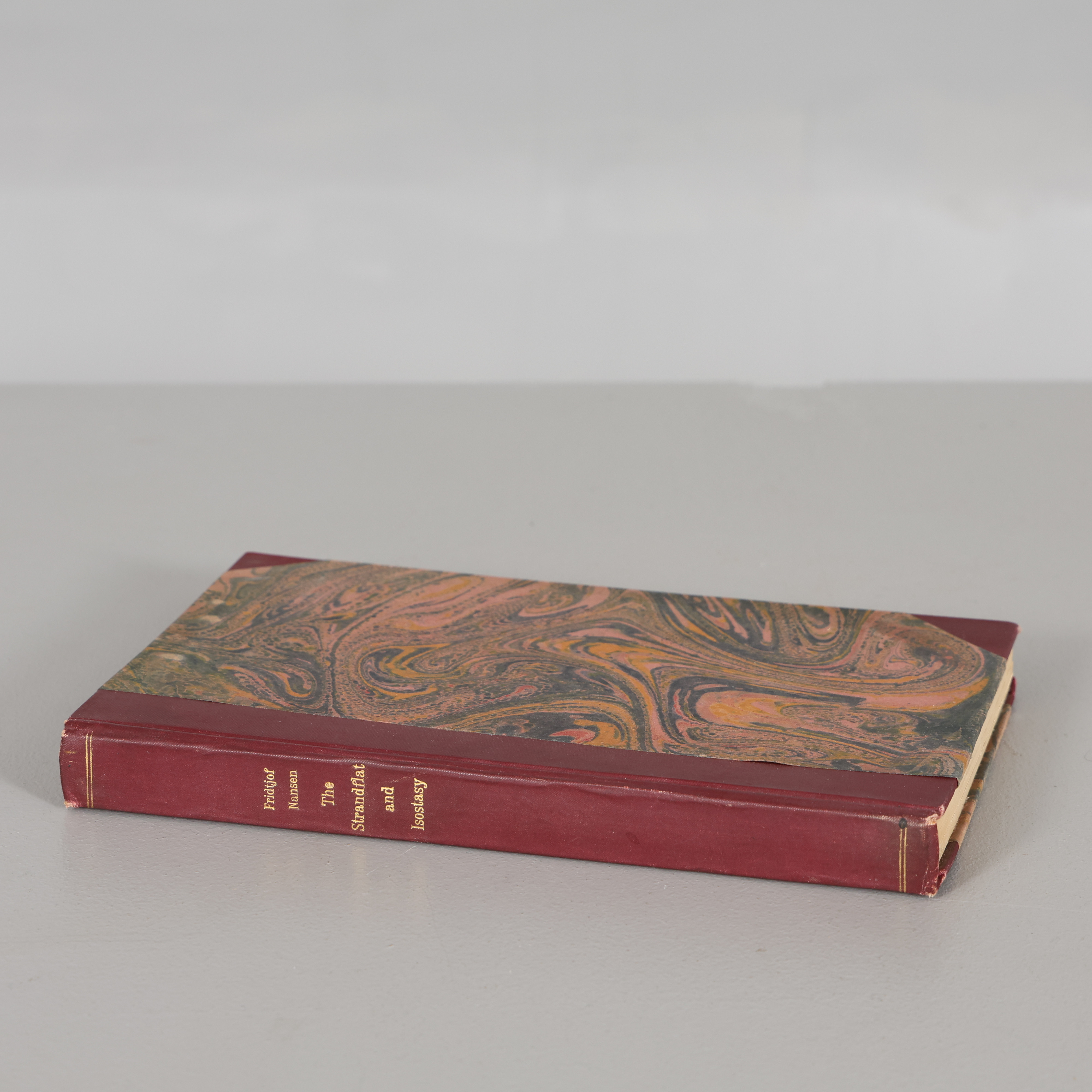 FRIDTJOF NANSEN. BOK " the strandflat and isostasy" 1921.