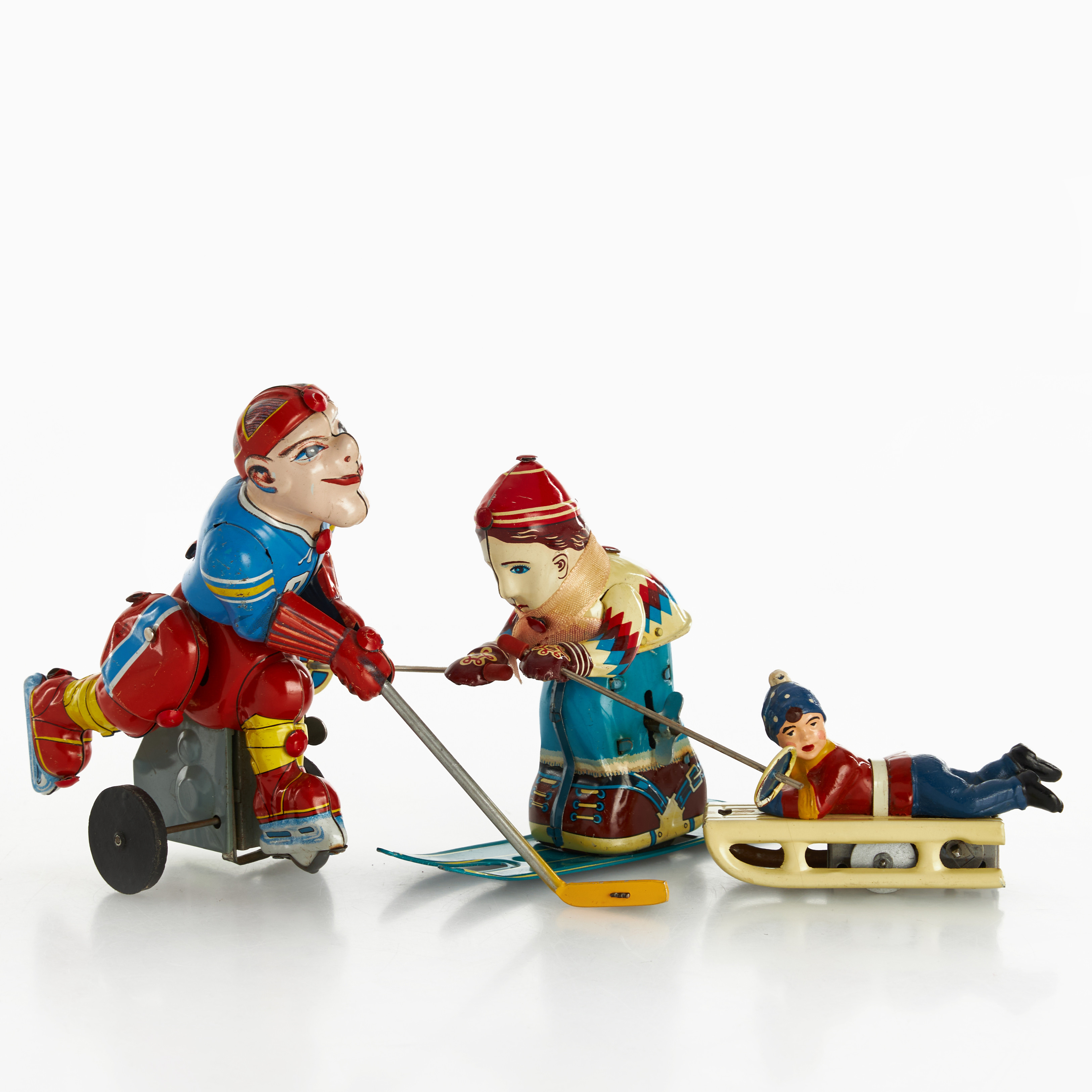 PLÅTLEKSAKER, 3 st, Japan/Tyskland, 1950/60-tal.