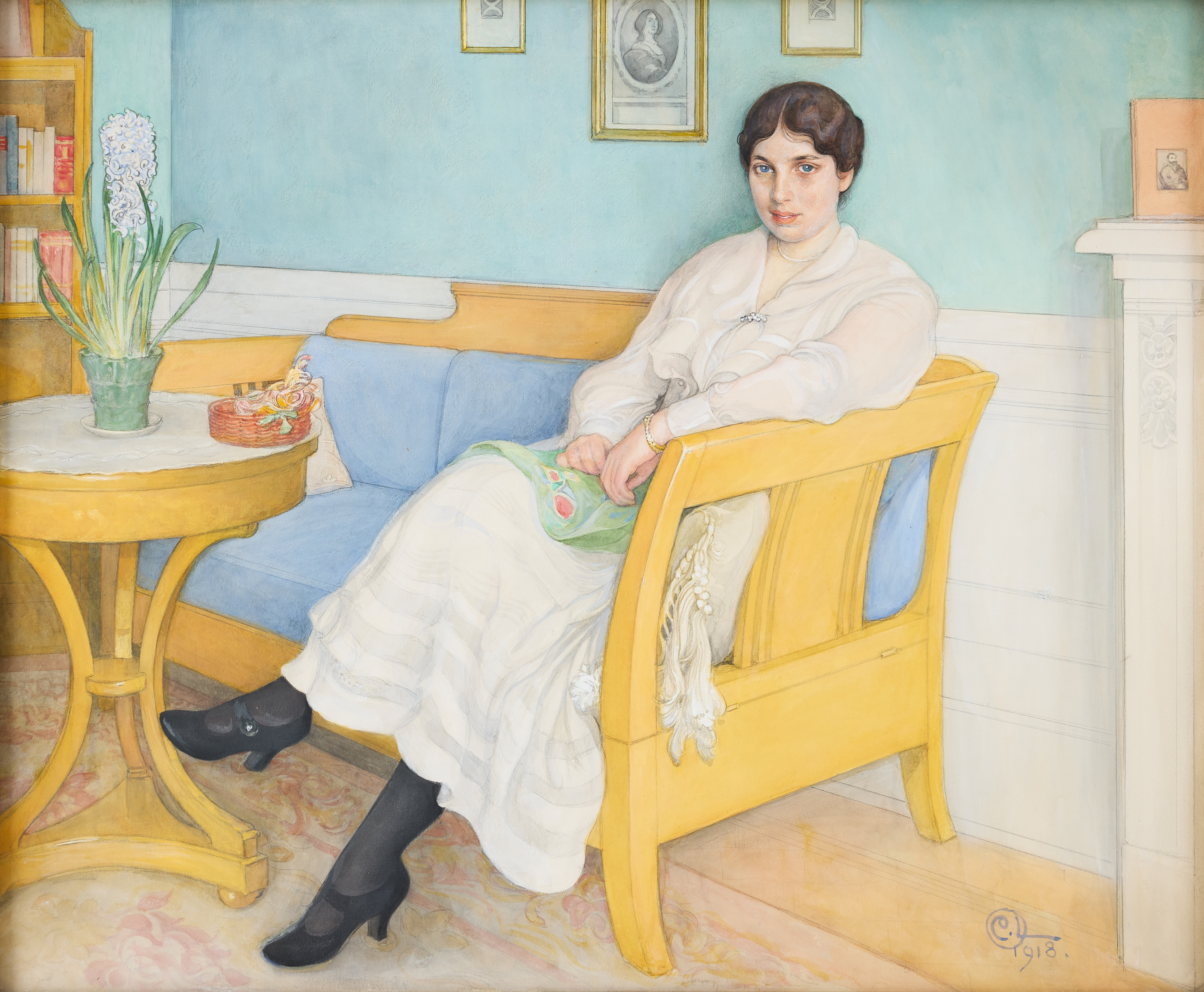 CARL LARSSON. Porträtt av Elisabeth Tigerschiöld (196-1980), gift Normelli.