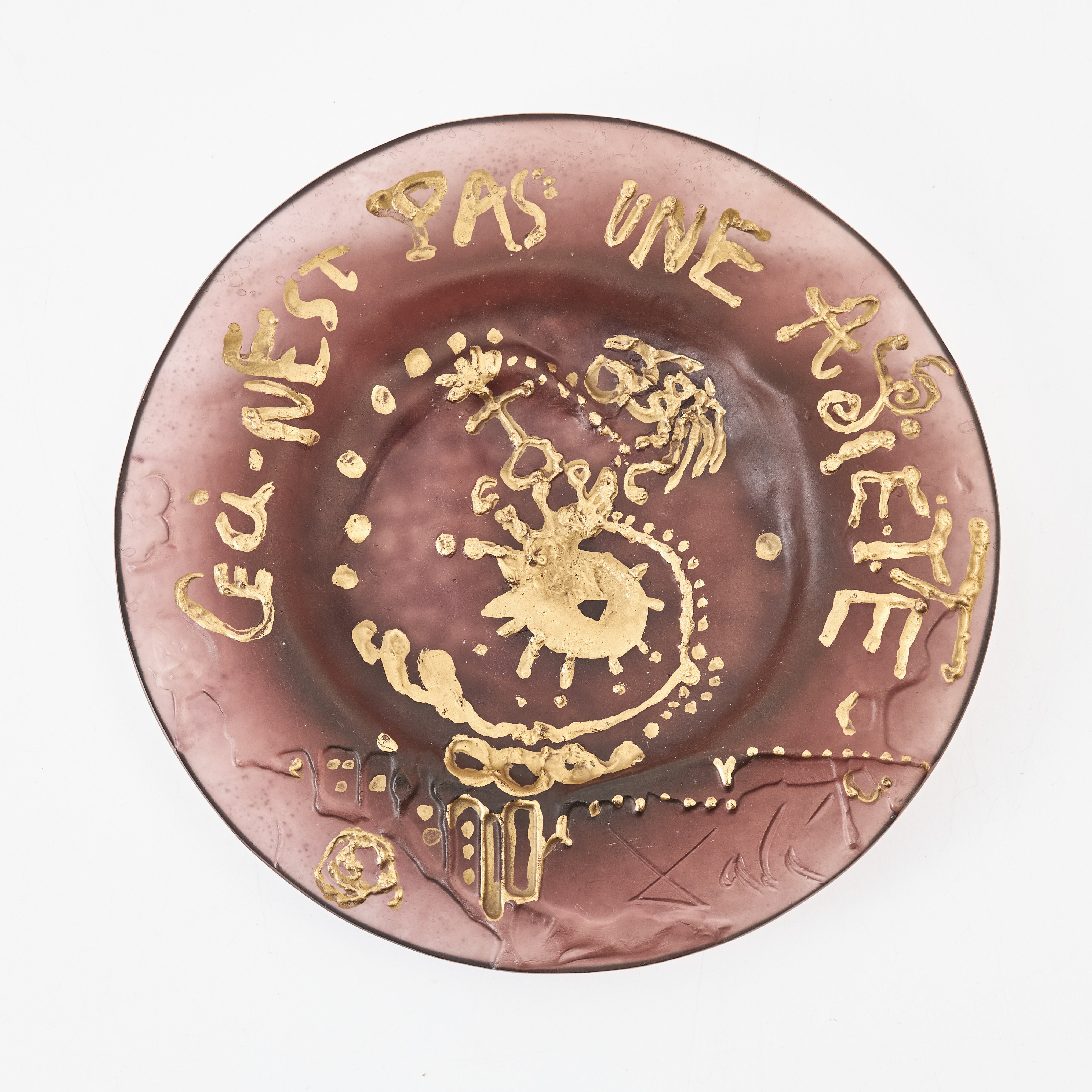 SALVADOR DALÍ. Fat, glas, Daum, Frankrike, numrerad 1377/2000.