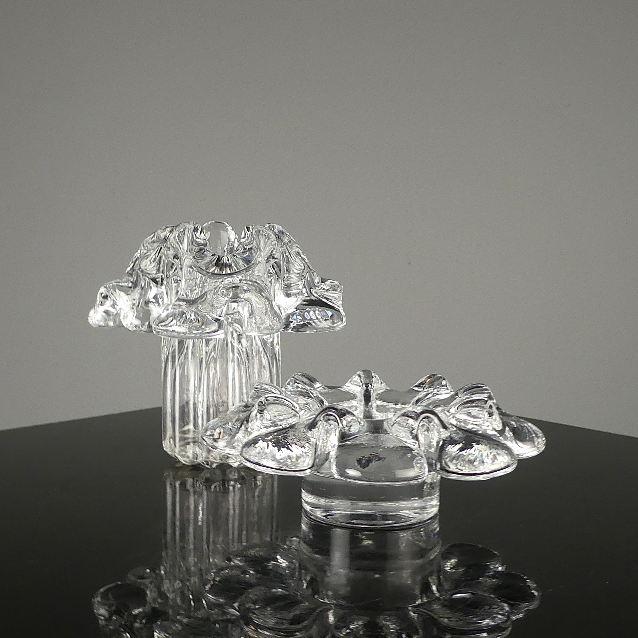 GÖRAN WÄRFF. vas och ljuslykta, Krinolin, Kosta.