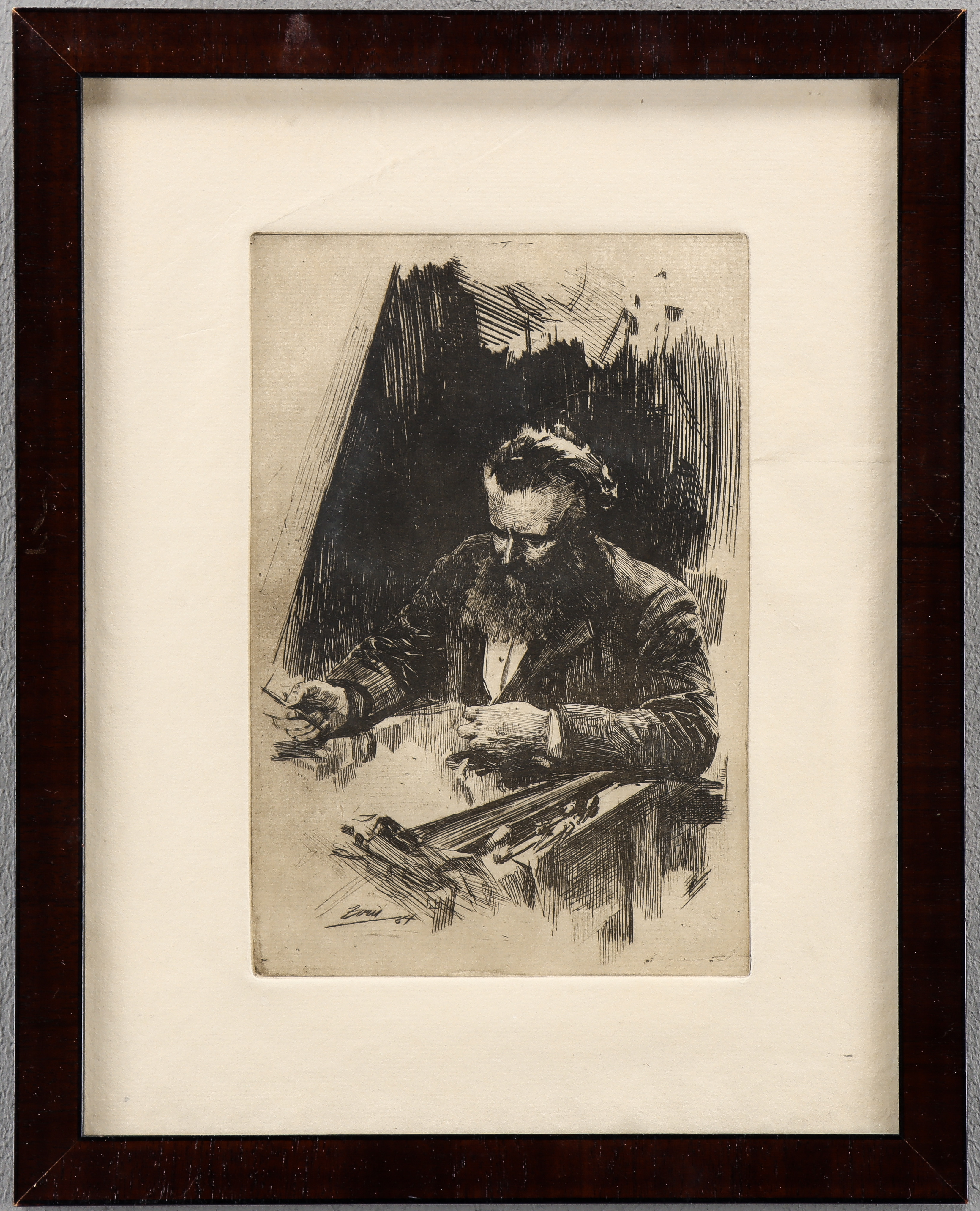 ANDERS ZORN. EFTER. "Axel Herman Hägg III".