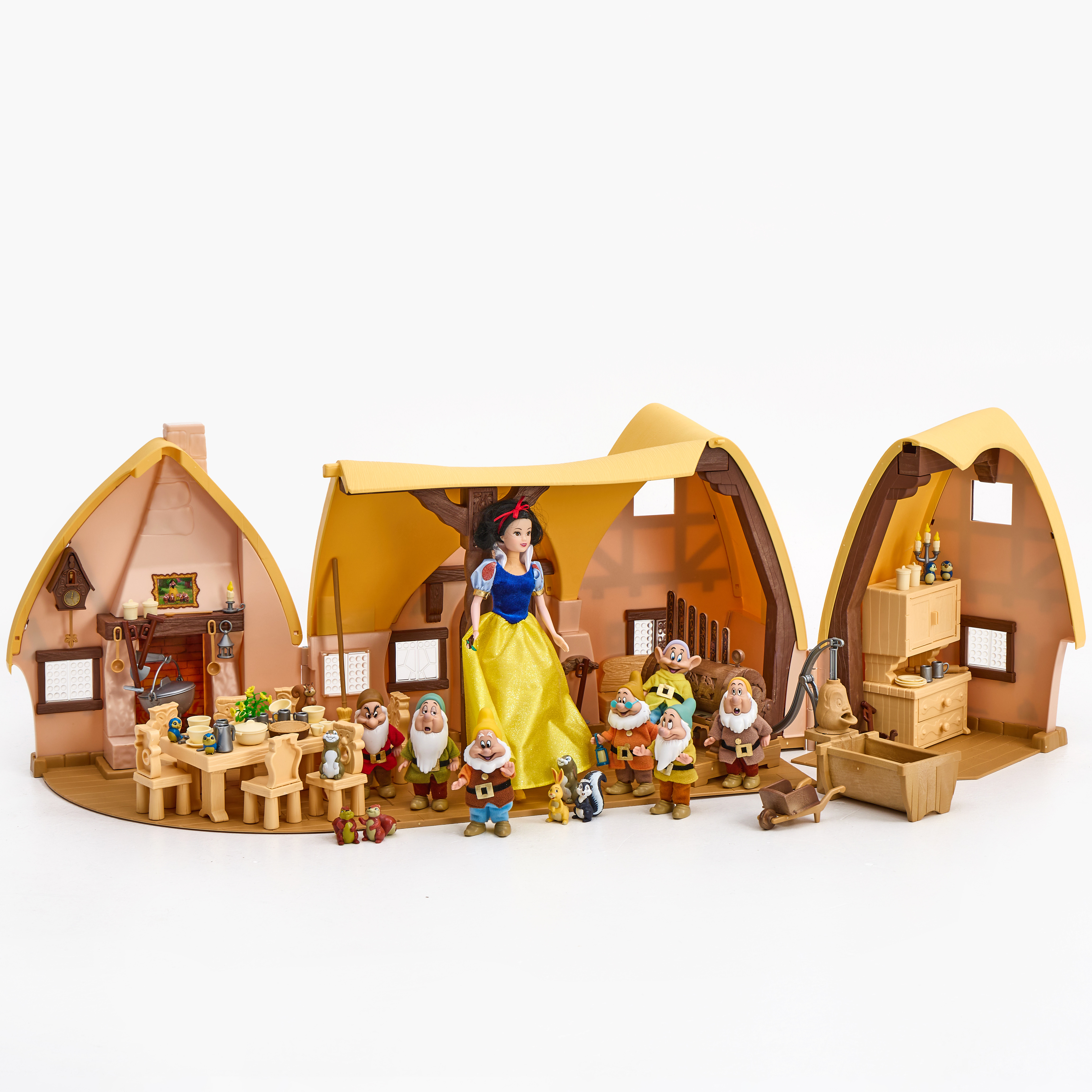 DOCKHUS, "Snövits Stuga", Disney Princess, Simba Toys, i originalkartong med tillbehör.