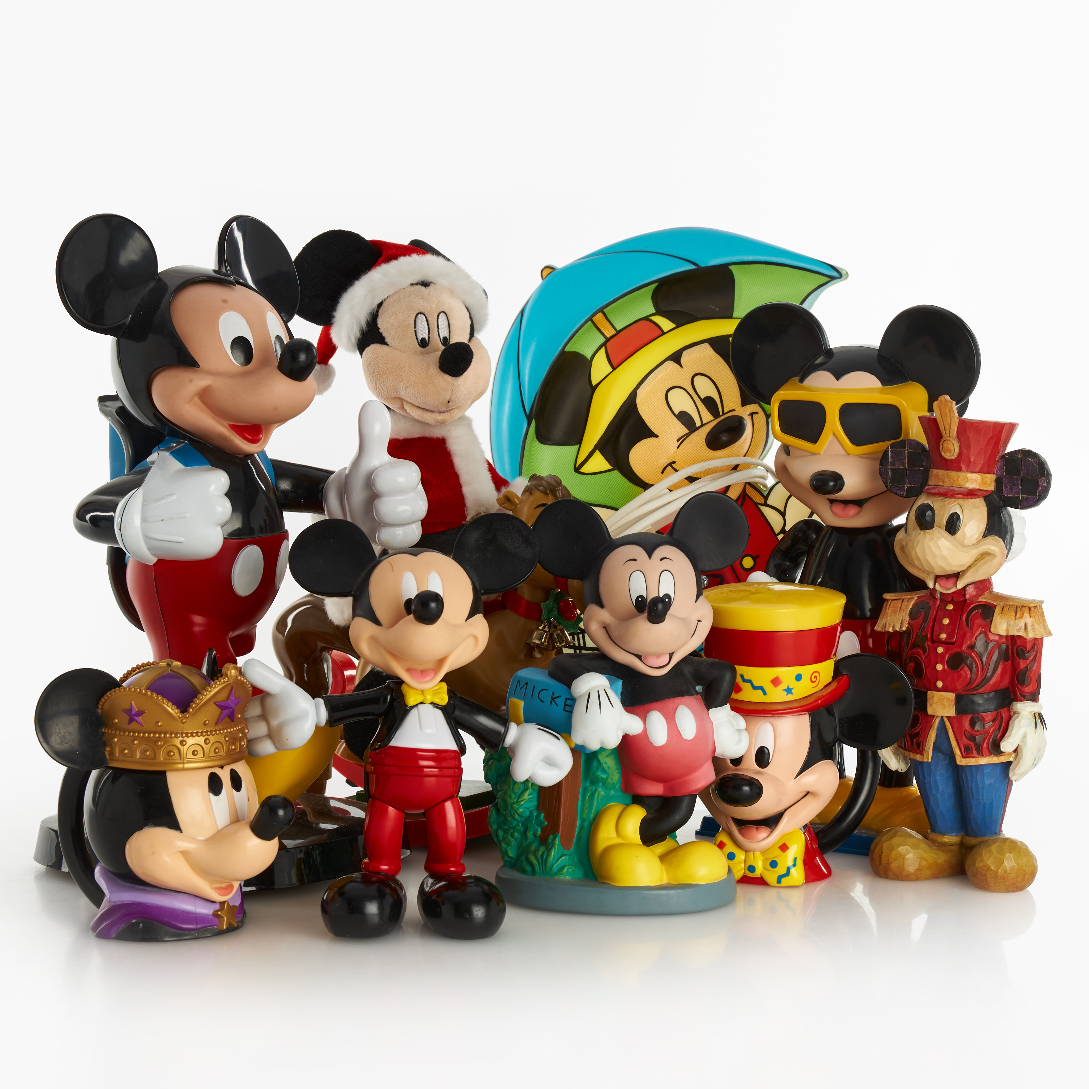 MUSSE PIGG. Leksaker & figurer, 9 st, Disney, bland annat Mickey Mouse Viewmaster, McDonalds, Disneyland Paris, 1999.