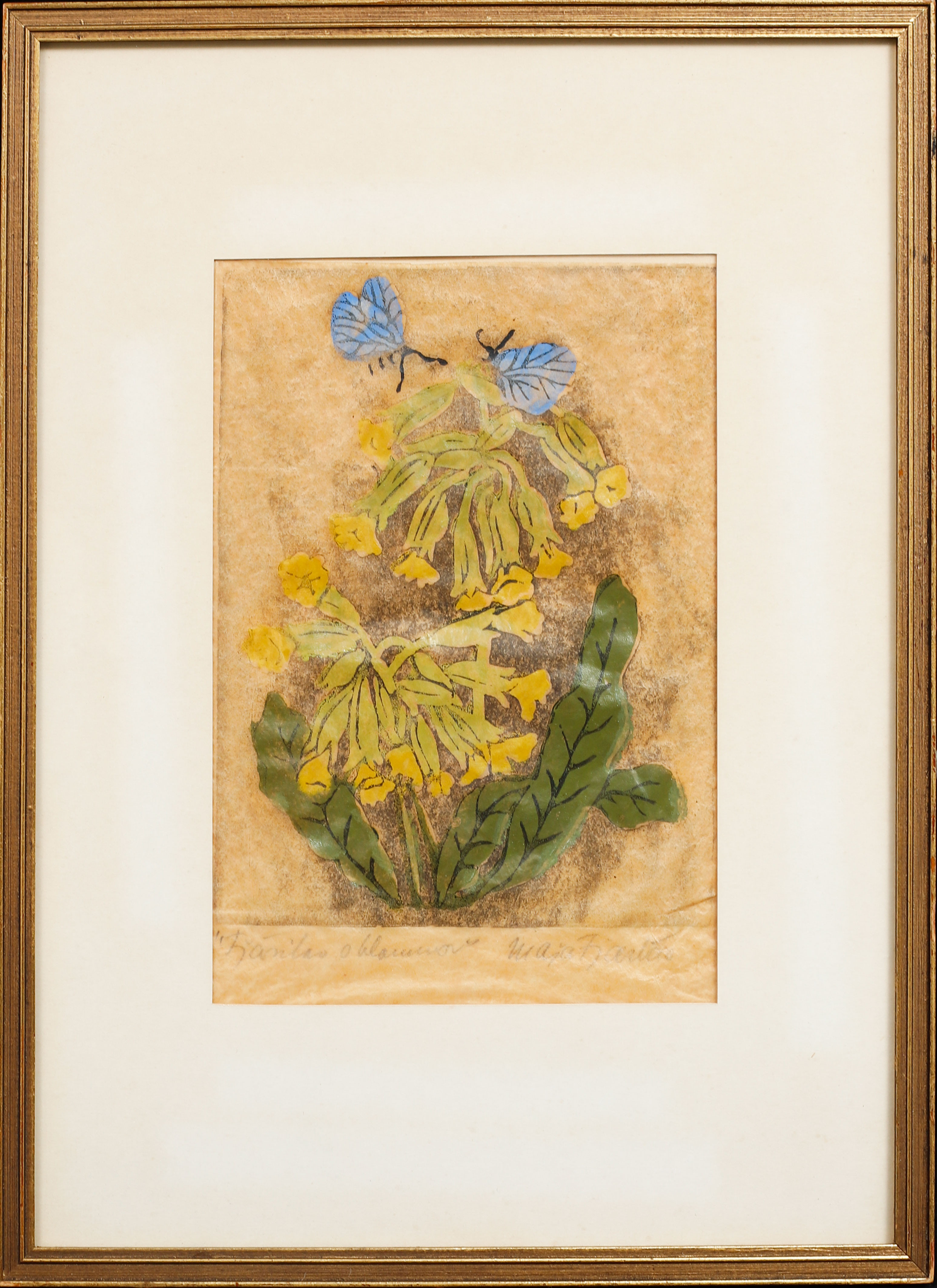 MAJA FJAESTAD. Träsnitt, 2 st, signerade.