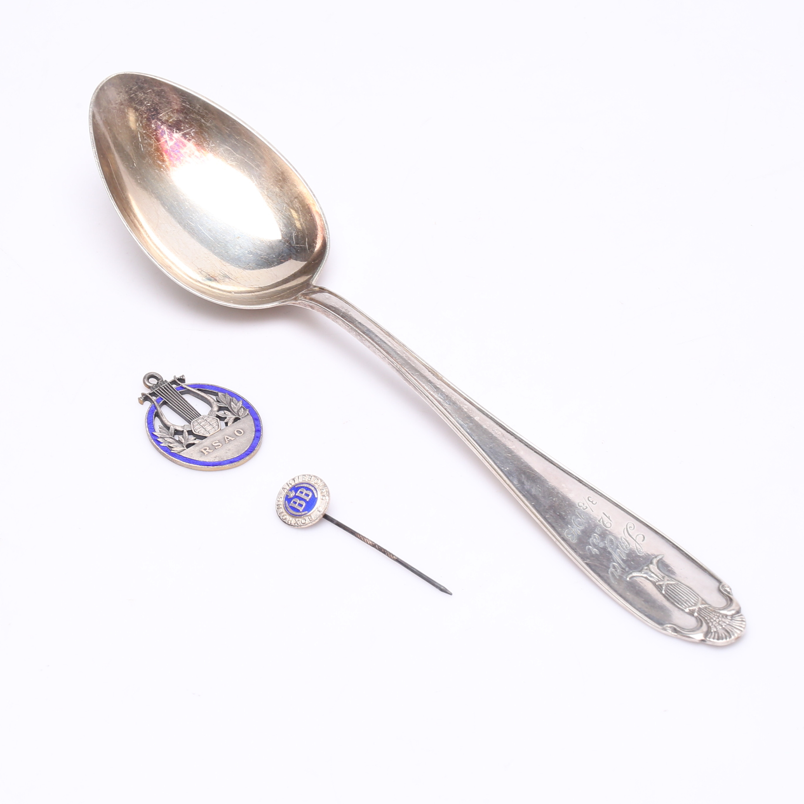 SILVERFÖREMÅL, 3 delar, vikt ca 77 gram.