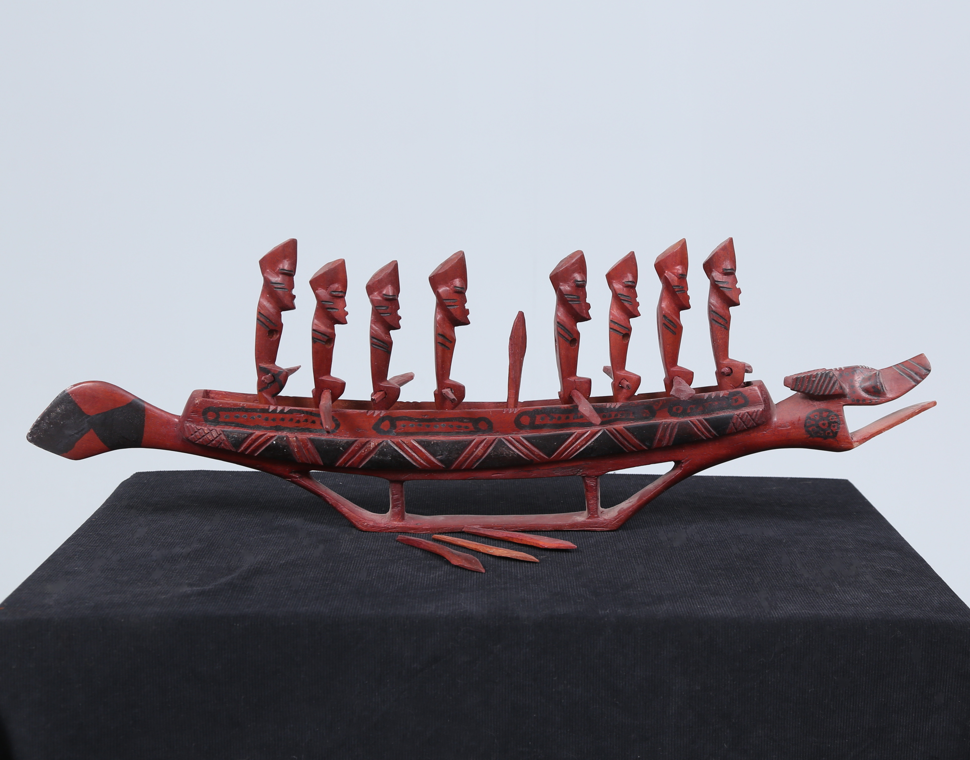 SKULPTUR, båt, Afrika, 1900-tal.