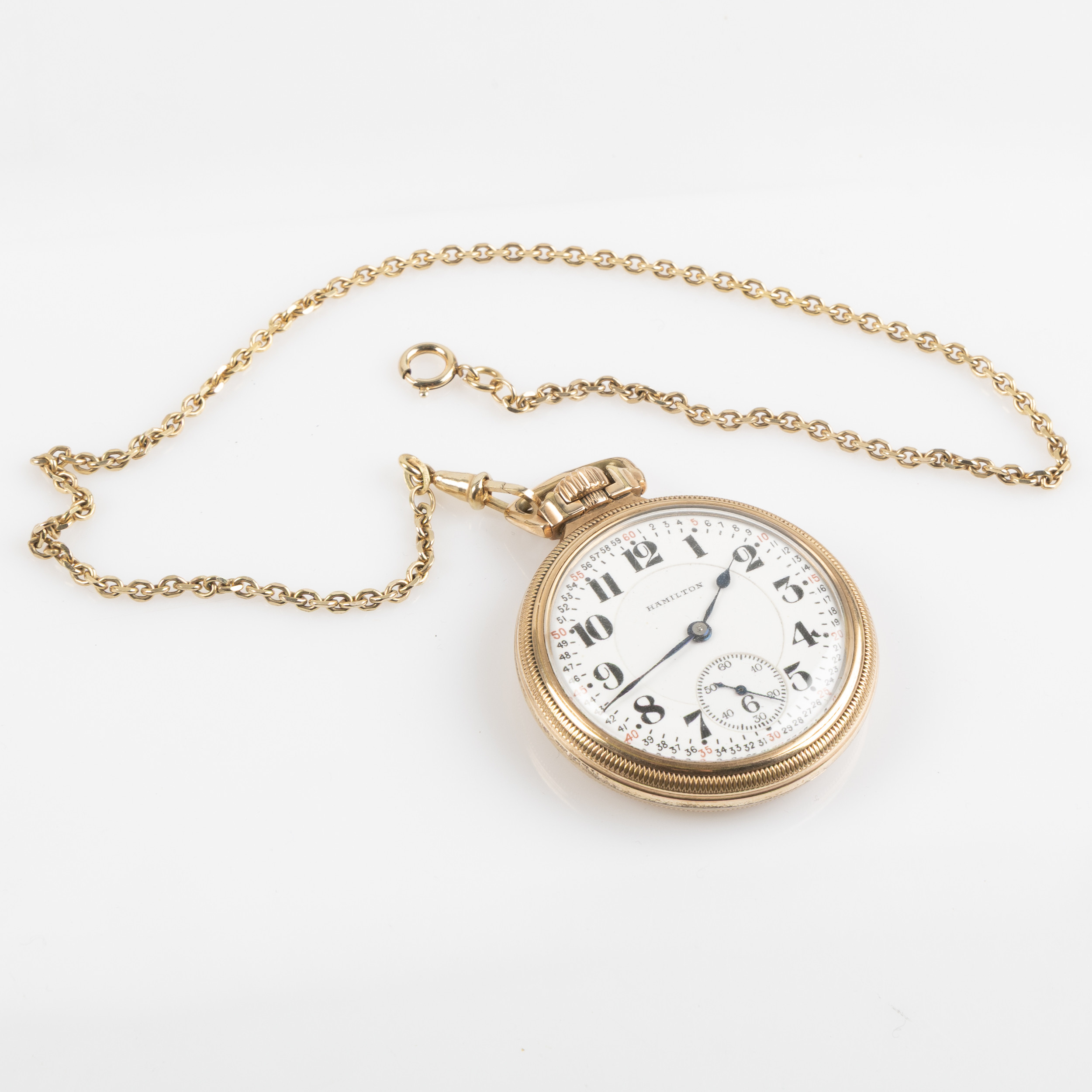 HAMILTON, fickur, 51 mm, doublé (10K golledfilled), fickur, 1924.