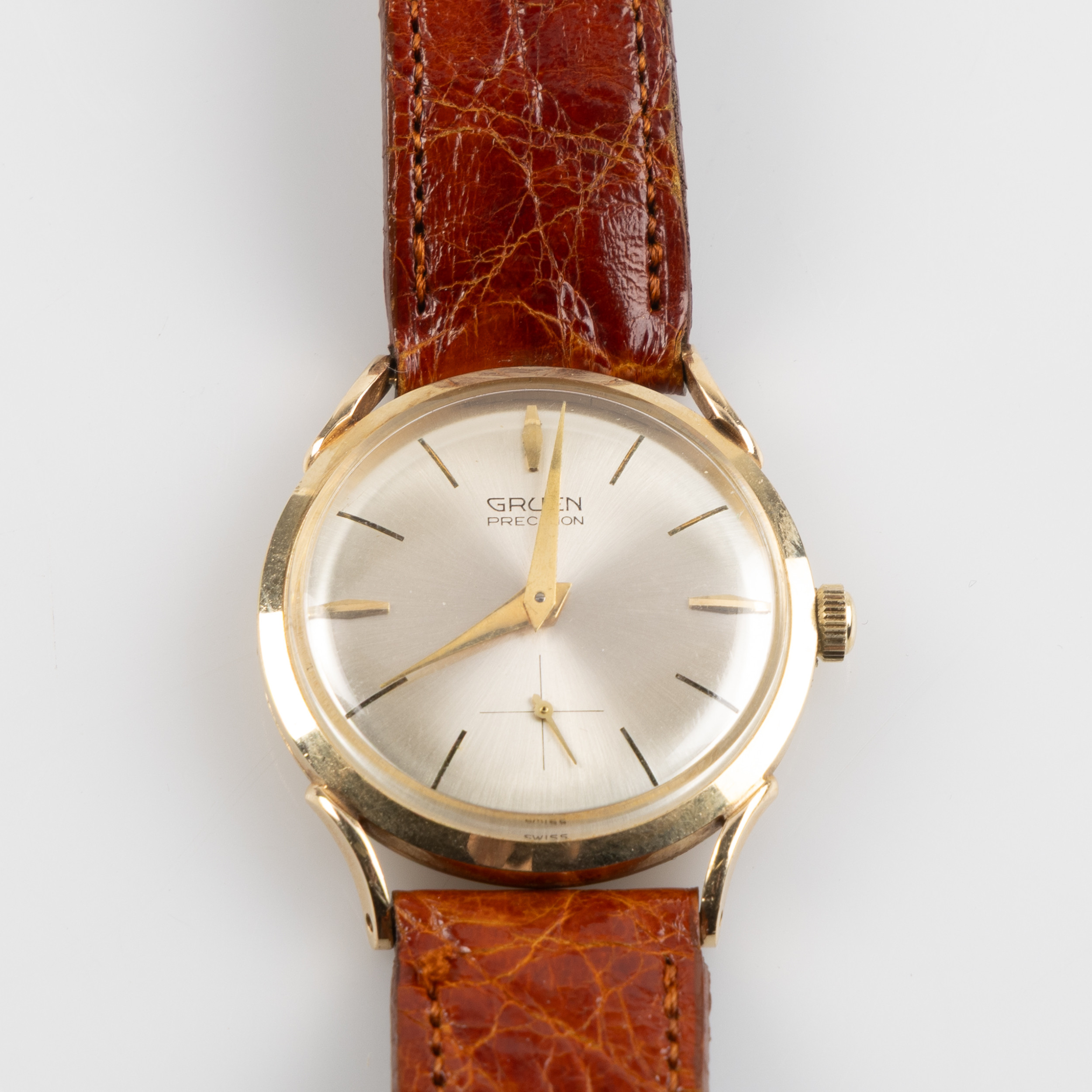 GRÜEN, Precision, armbandsur, 14K guld, 32,5 mm, ca 1958.
