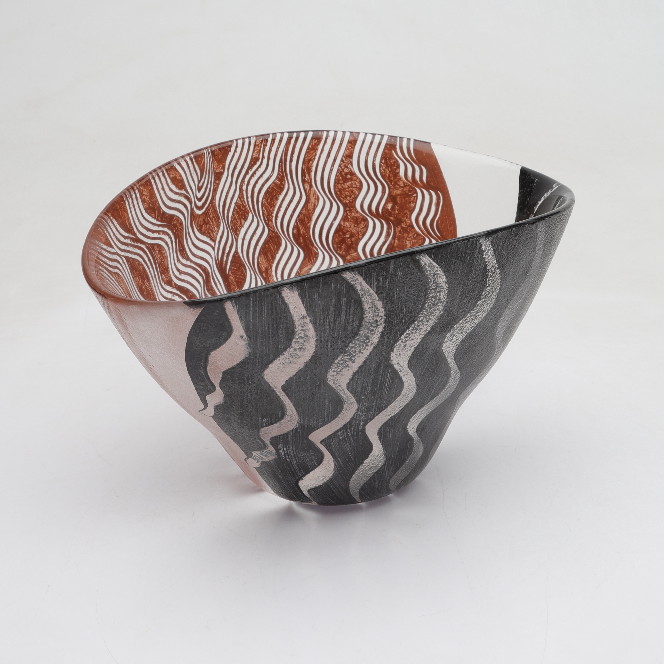 MONICA BACKSTRÖM. skål, glas, "Tonga", Kosta Boda.