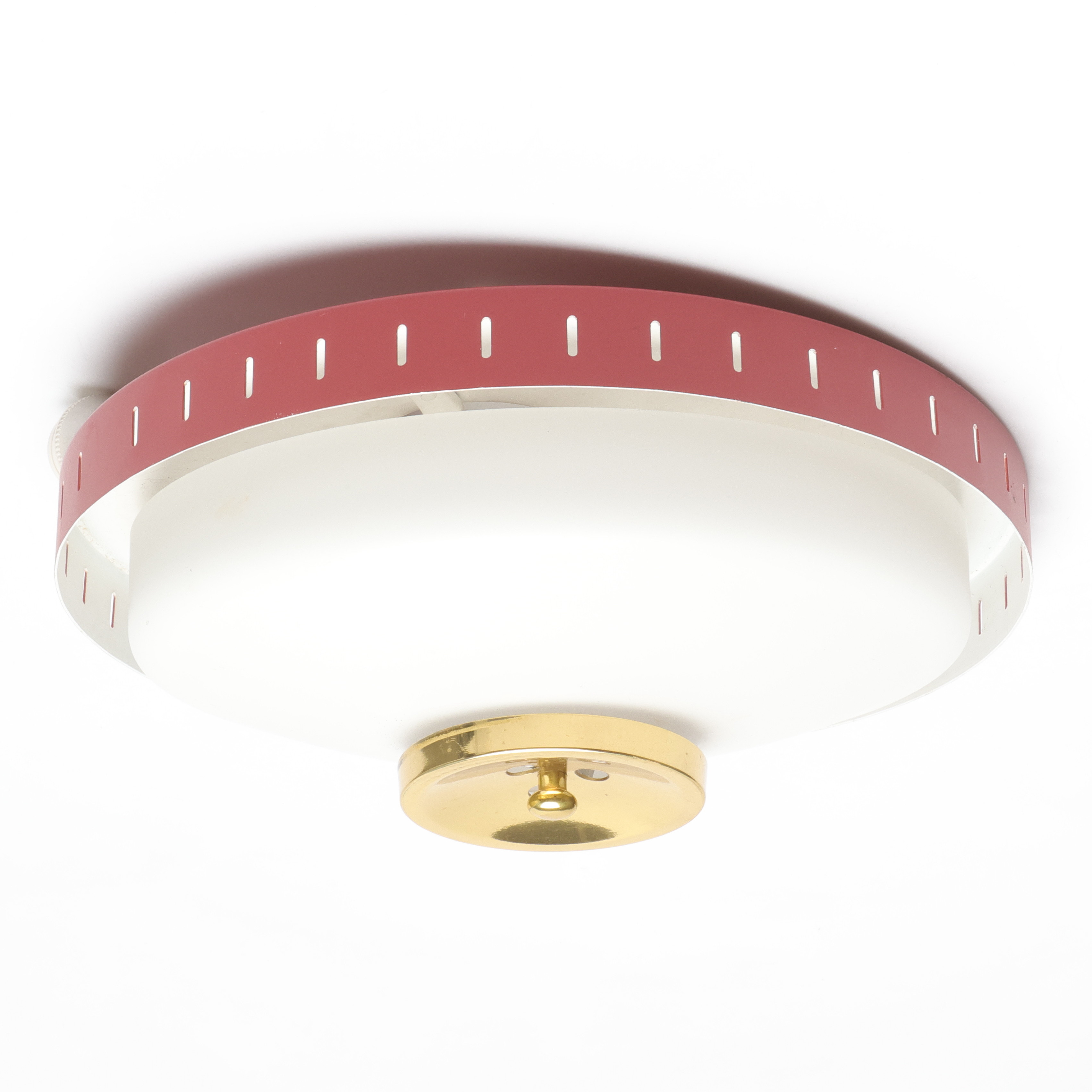 HANS-AGNE JAKOBSSON. Plafond, opalglas och metall, 1900 talets mitt.