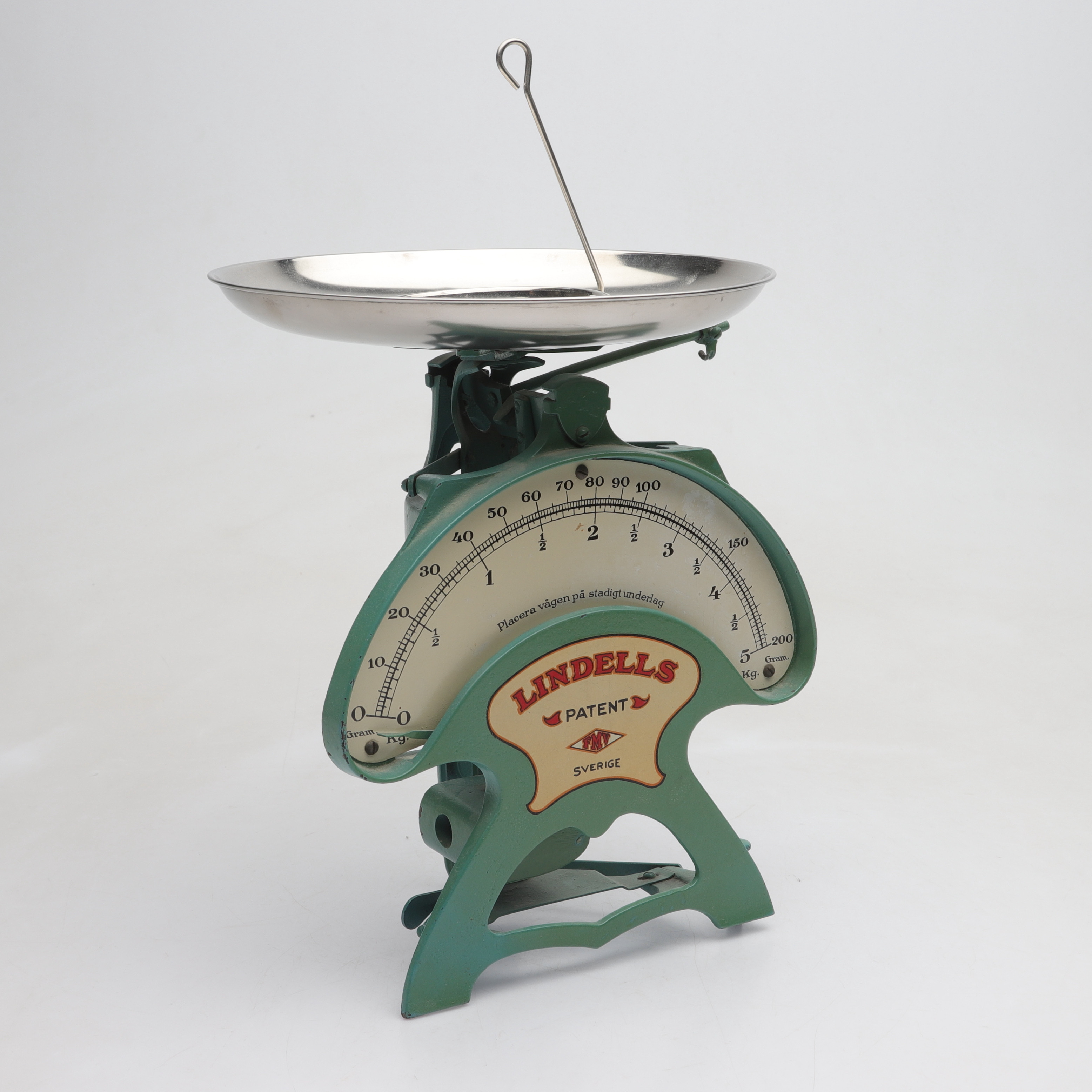 HUSHÅLLSVÅG, metall/gjutgods, Lundells, Sverige, 1900-tal.