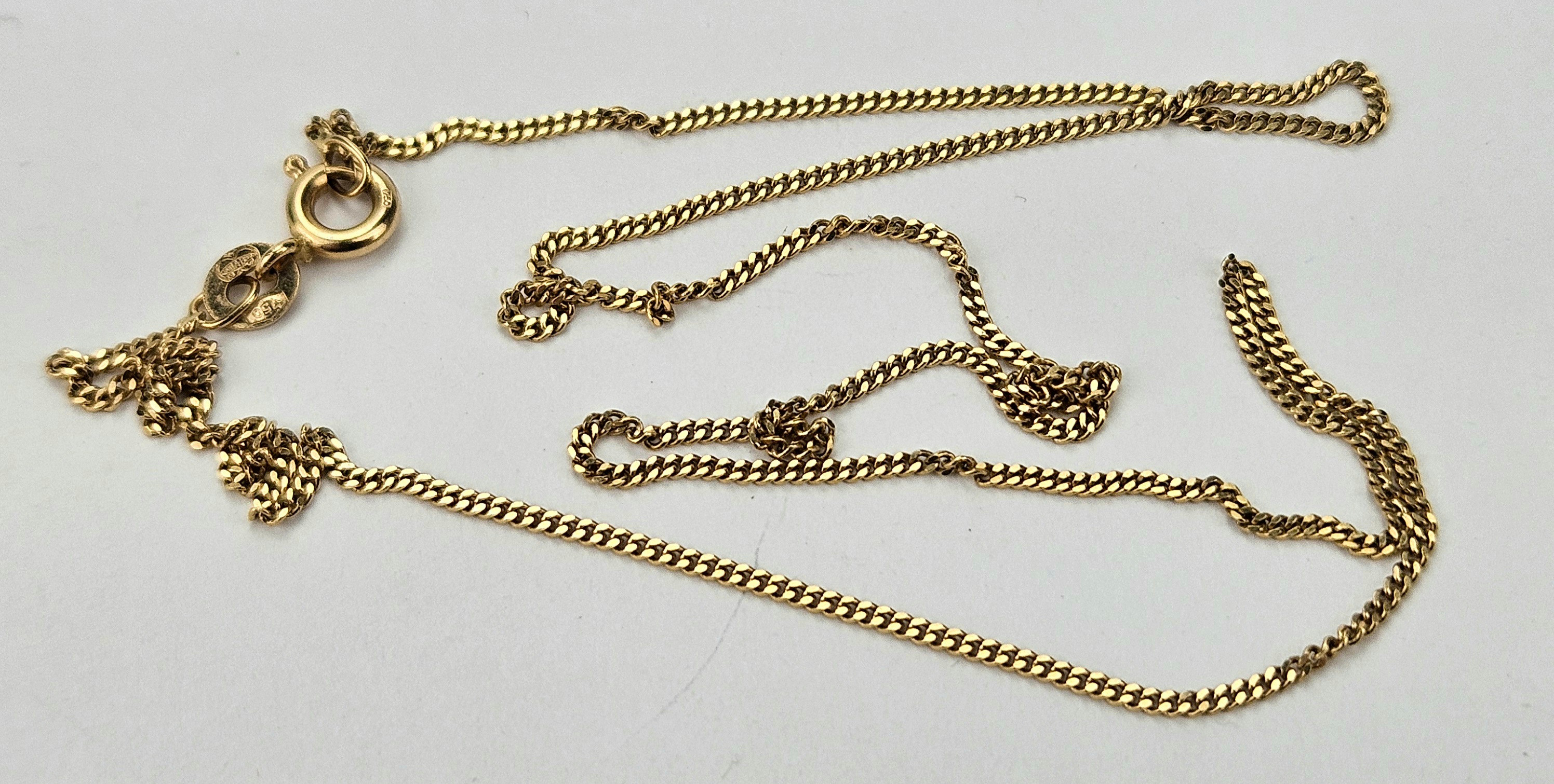 HALSKEDJA, guld, 18K, vikt ca. 2,4 gram.