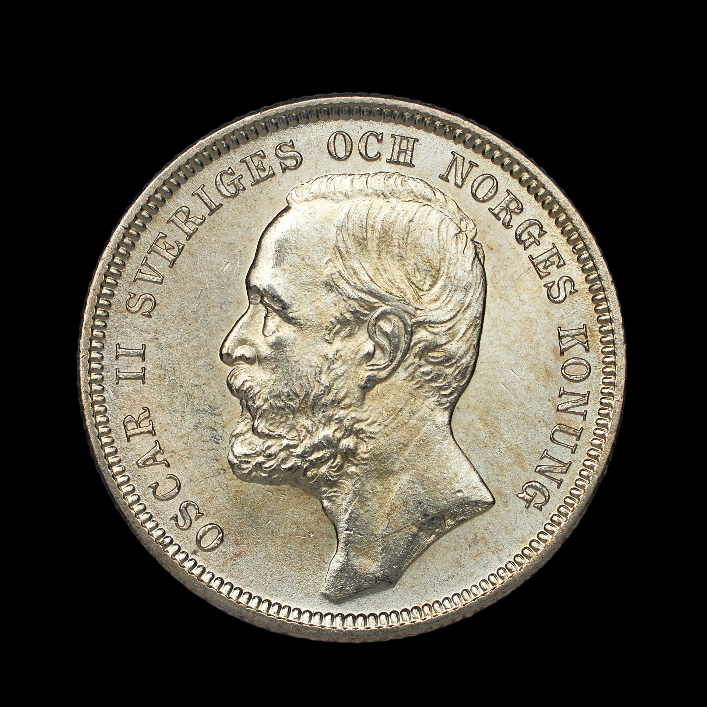 SILVERMYNT, Oscar II, 1 krona, 1904.