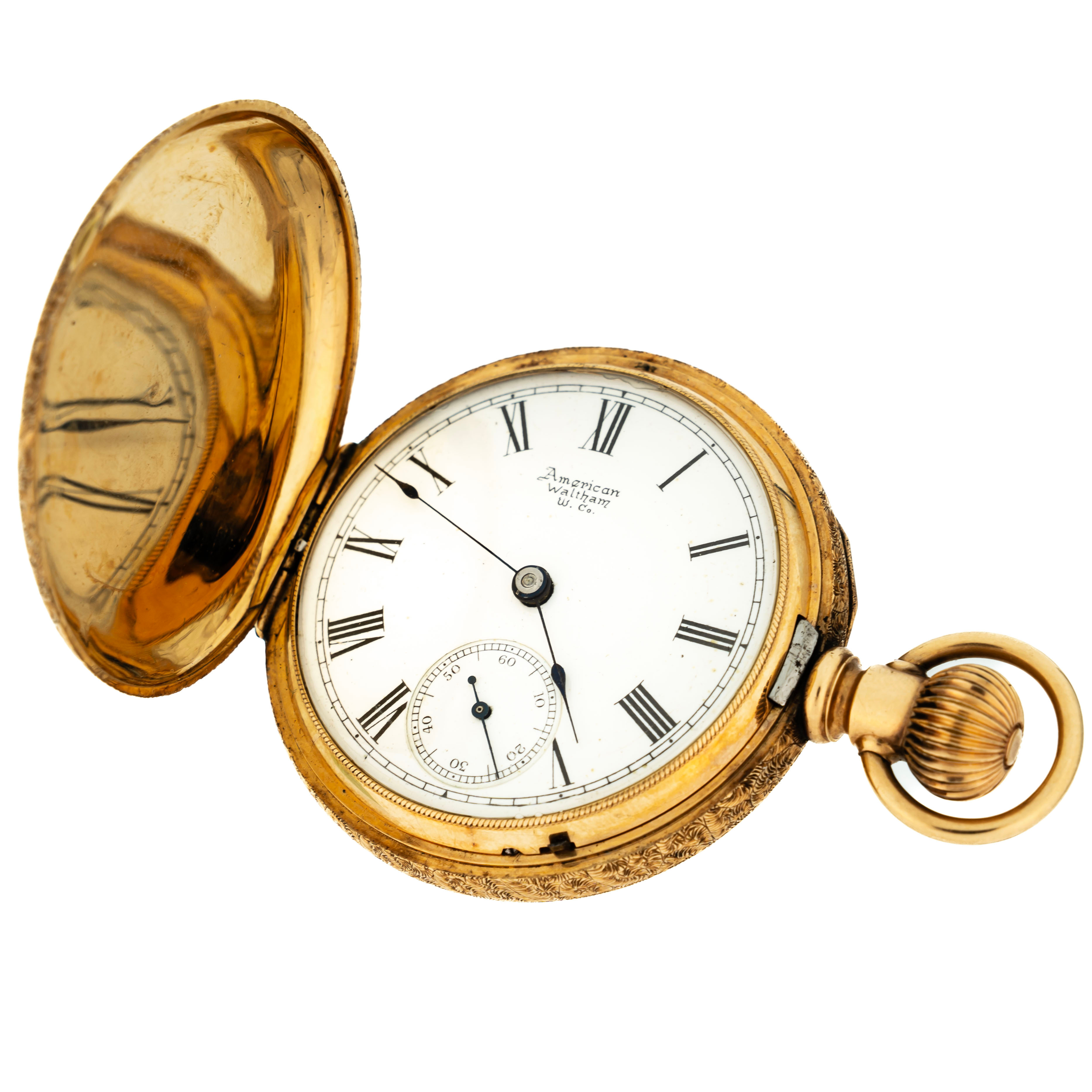 AMERICAN WALTHAM. Fickur, 14K Guld 1861.