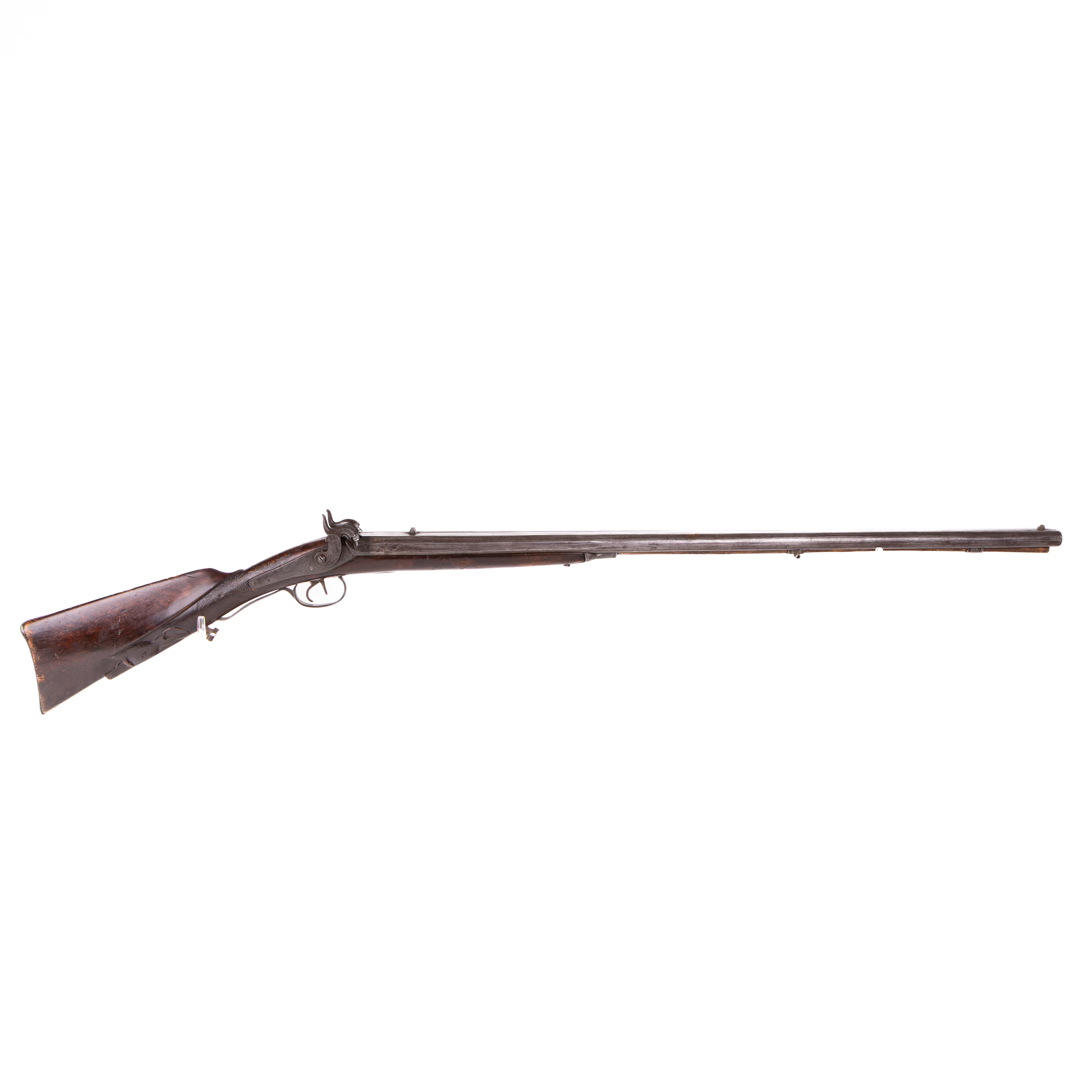 KOMBIGEVÄR, slaglås, dubbelpipigt, Sverige, 1800-tal.